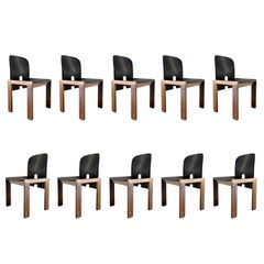 Afra & Tobia Scarpa "121" Dining Chairs for Cassina, 1968, Set of 10