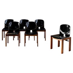 Afra & Tobia Scarpa "121" Dining Chairs for Cassina, 1968, Set of 6