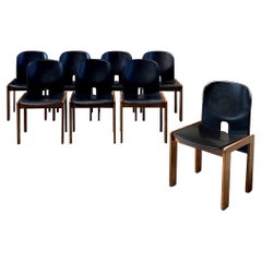 Afra & Tobia Scarpa "121" Dining Chairs for Cassina, 1968, Set of 8