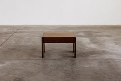 Afra & Tobia Scarpa “925” Coffee Table for Cassina, Brown Plywood, Italy, 1966