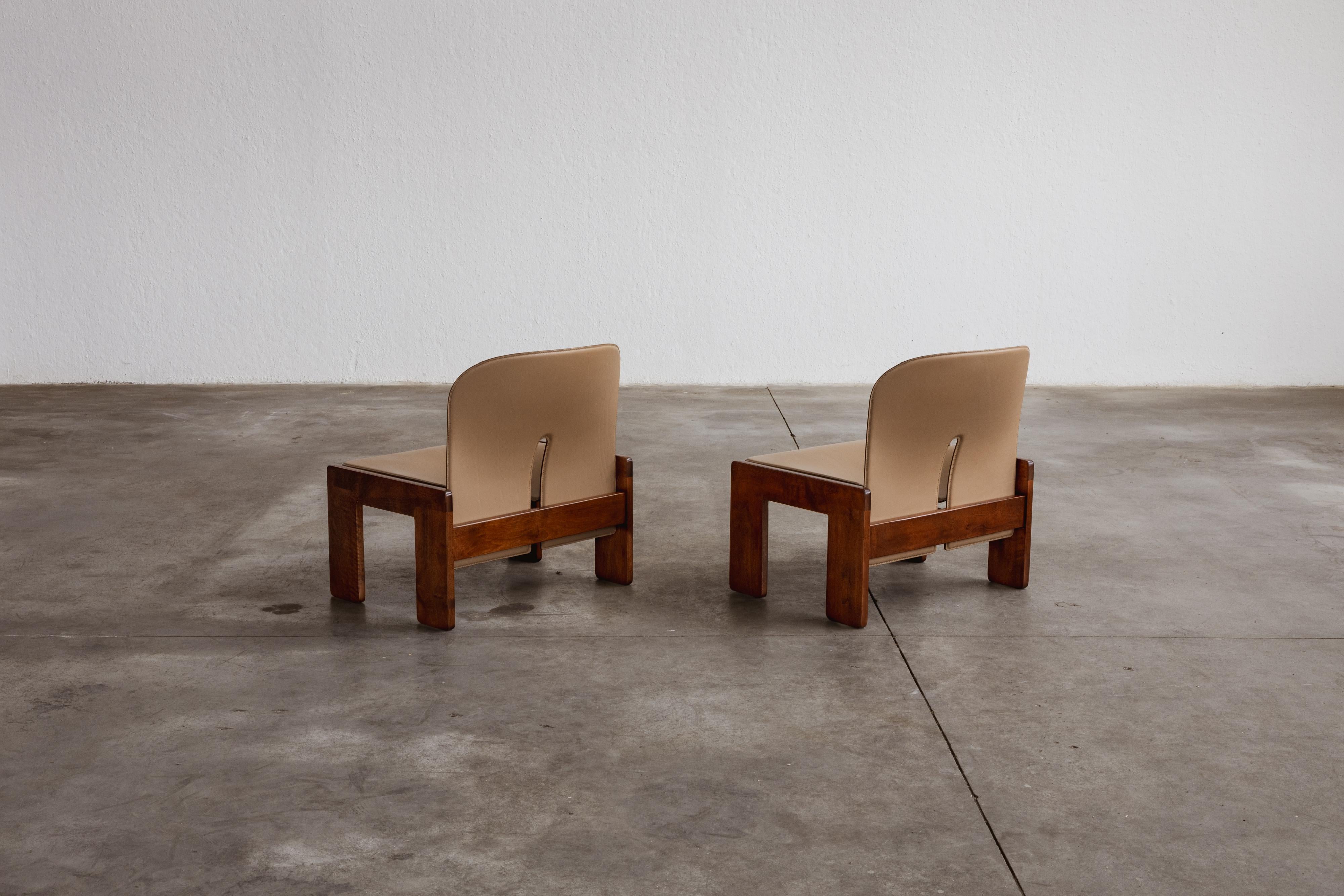 Milieu du XXe siècle Fauteuils « 925 » de Afra & Tobia Scarpa pour Cassina, 1966, lot de 2 en vente