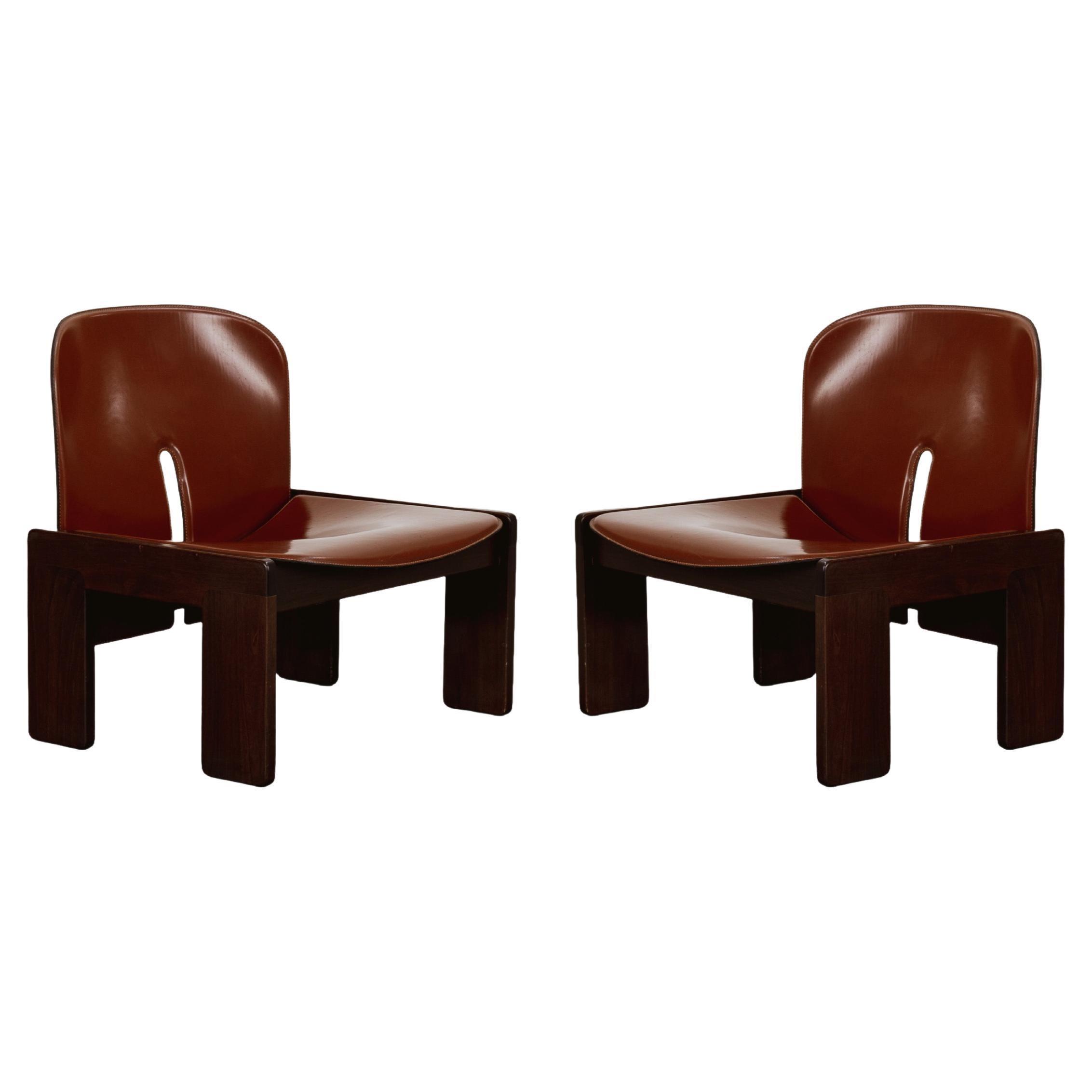 Afra & Tobia Scarpa "925" Easy Chairs for Cassina, 1966, Set of 2