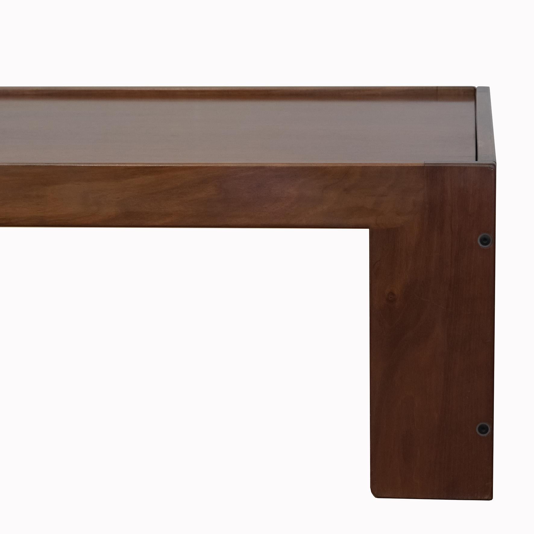 Walnut Afra & Tobia Scarpa, A Low Table, Model 771, Cassina, 1960s