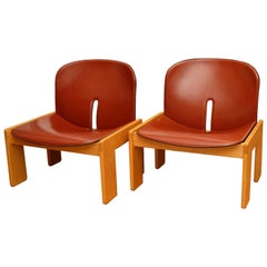 Vintage Afra & Tobia Scarpa, a Pair of Lounge Chairs, Model 925, Cassina, 1960s