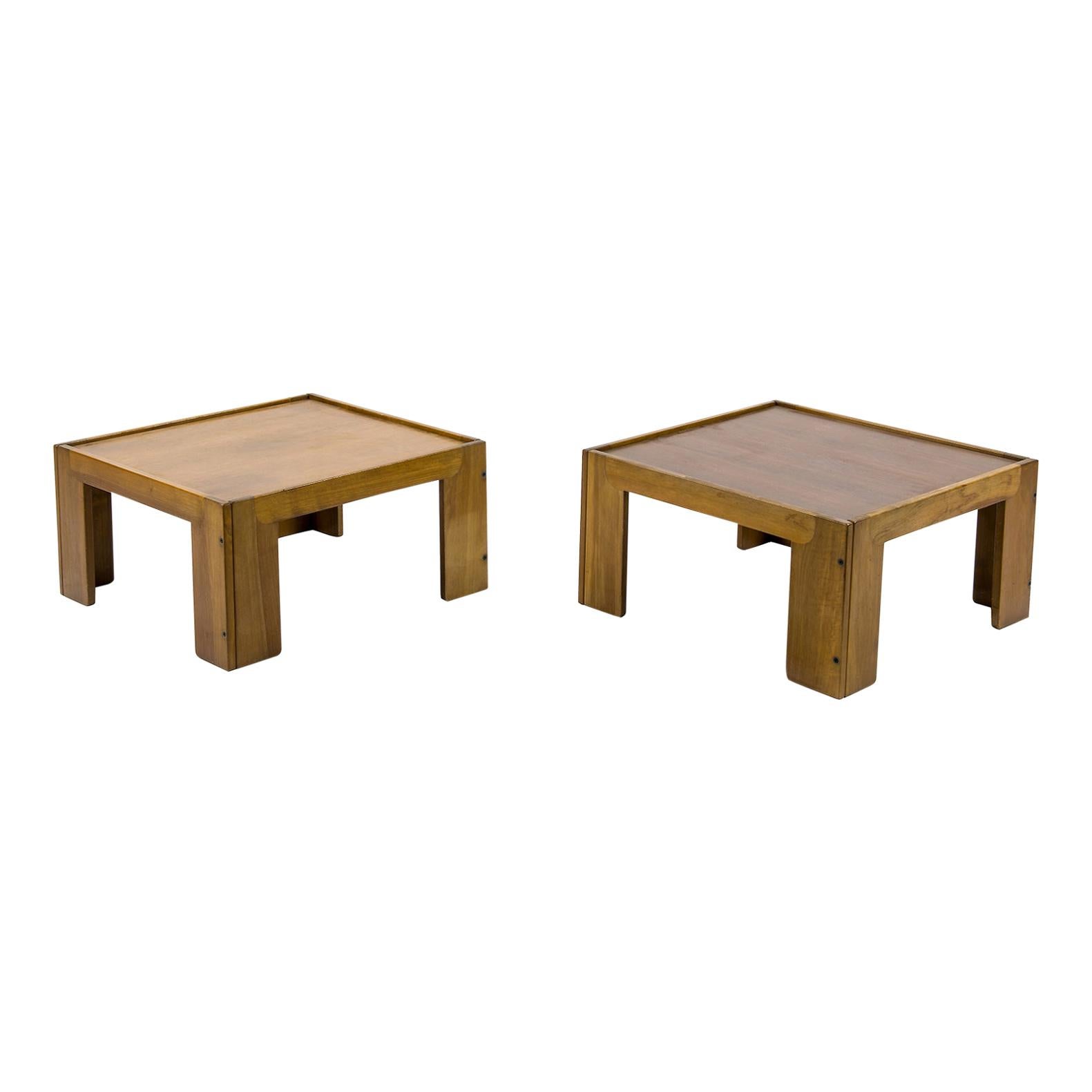 Afra & Tobia Scarpa, a Pair of Low Tables, Model 771, Cassina, 1960s