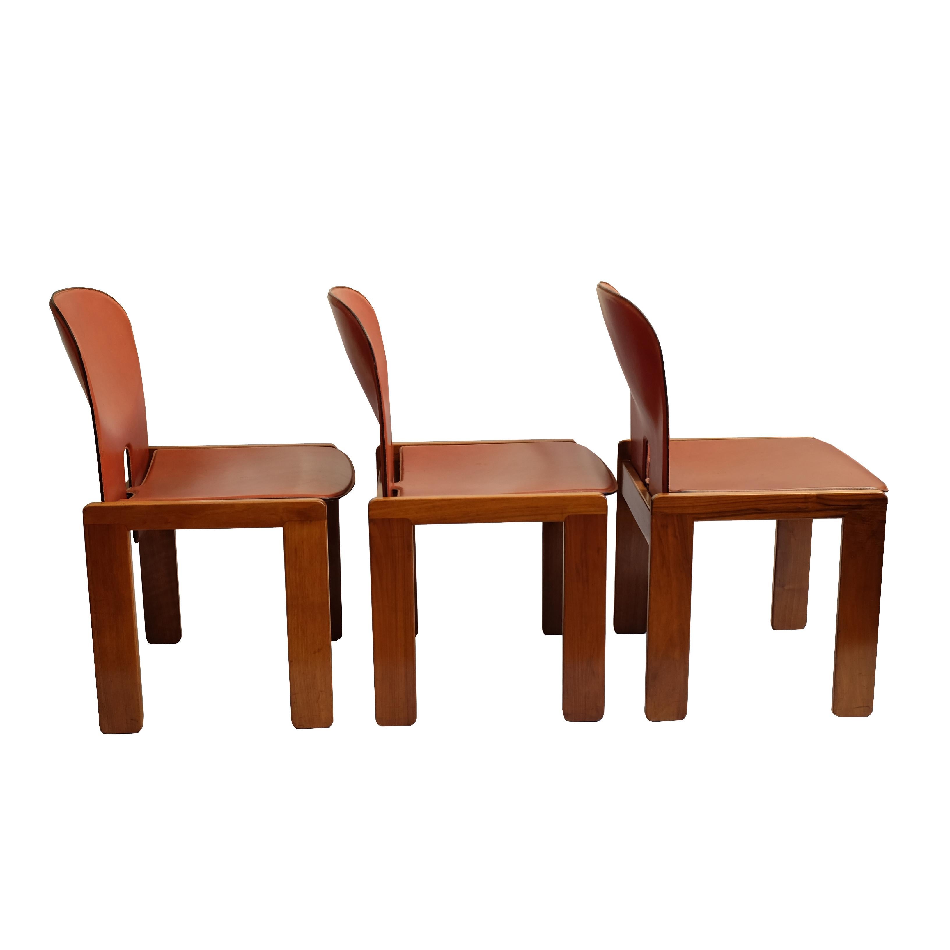 Italian Afra & Tobia Scarpa, a Set of Six Chairs, Model 121, Cassina, 1960s