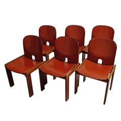 Afra 
Tobia Scarpa, a Set of Six Chairs, Model 121, Cassina, 1960s