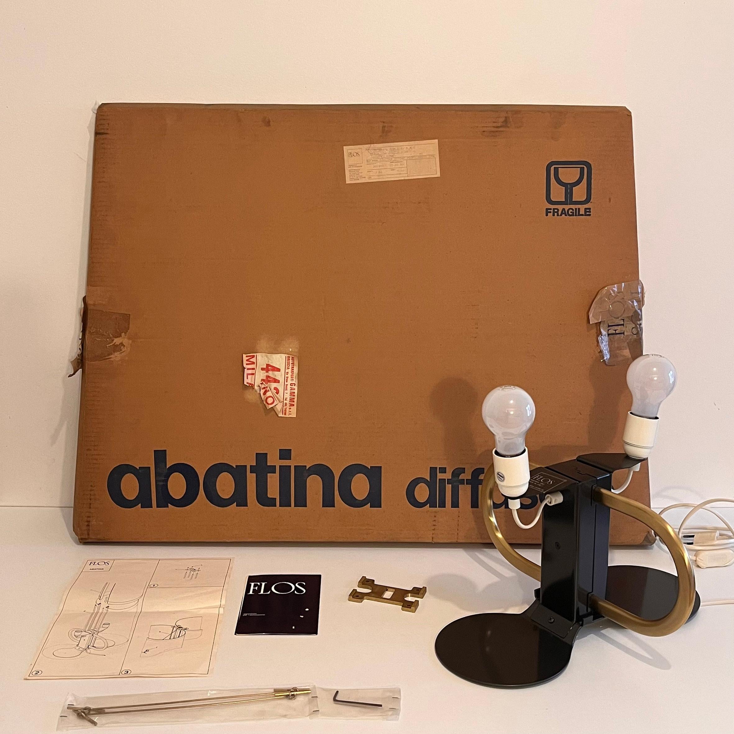 Modern Afra & Tobia Scarpa, Abatina, Table Lamp, Flos, 1981 For Sale