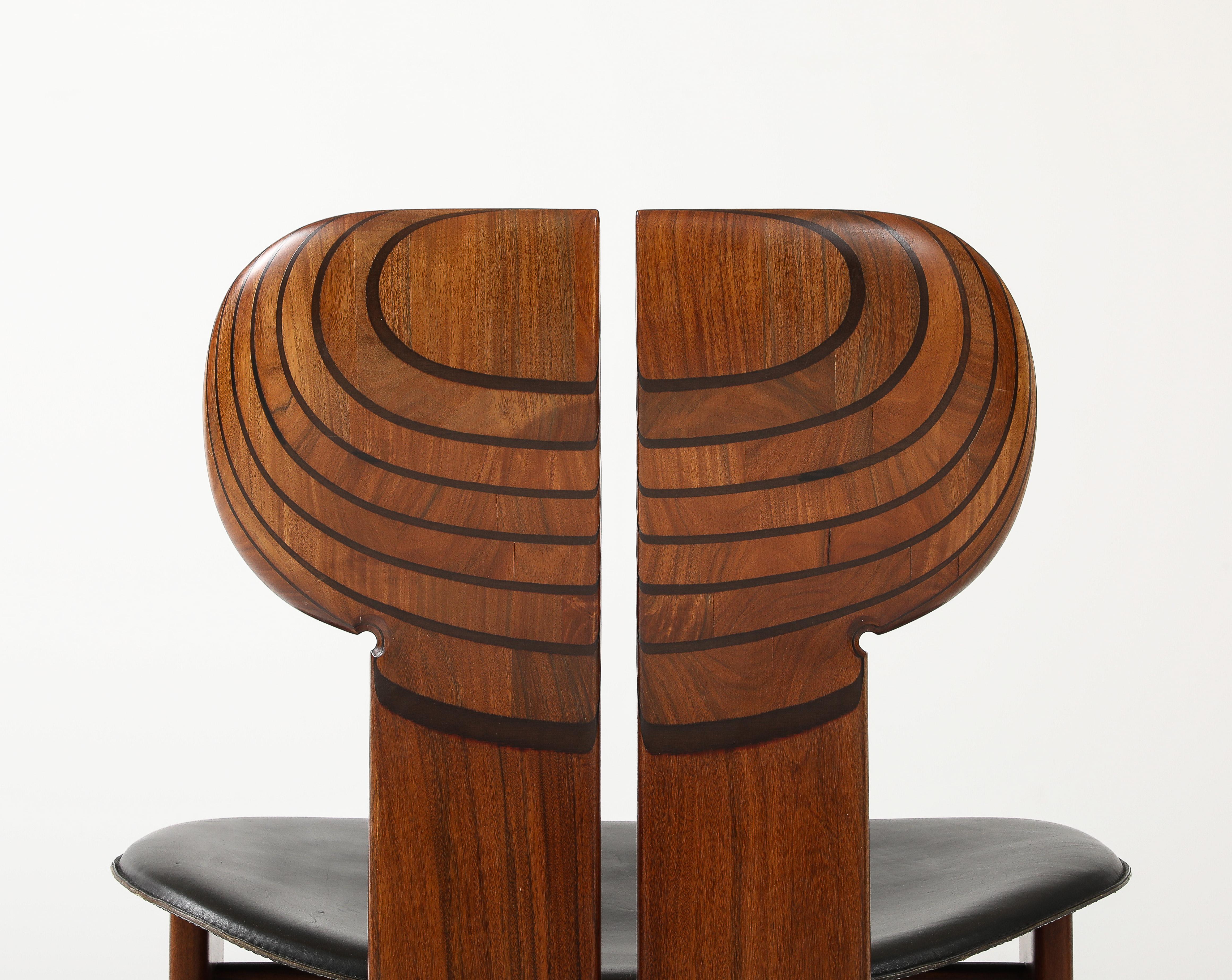Leather Afra & Tobia Scarpa Africa Chair for Maxalto For Sale