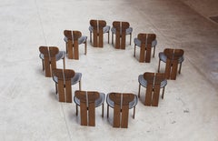 Afra & Tobia Scarpa "Africa" Chairs for Maxalto, 1975, Set of 10