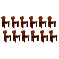Afra
Tobia Scarpa "Africa" Chairs for Maxalto, Dark Brown, 1975, Set of 12 Afra
Tobia Scarpa "Africa" Chairs for Maxalto, Dark Brown, 1975, Set of 12