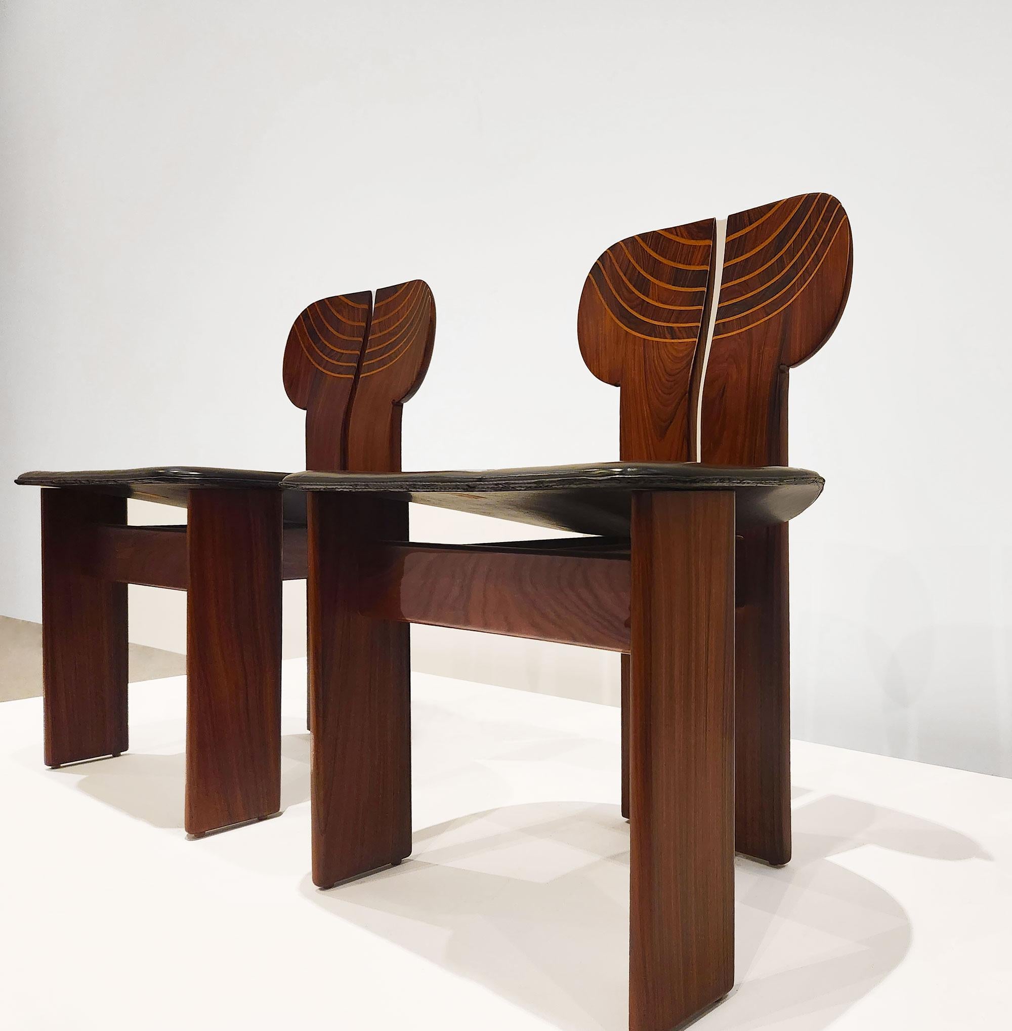 Modern Afra & Tobia Scarpa, Africa Chairs For Sale