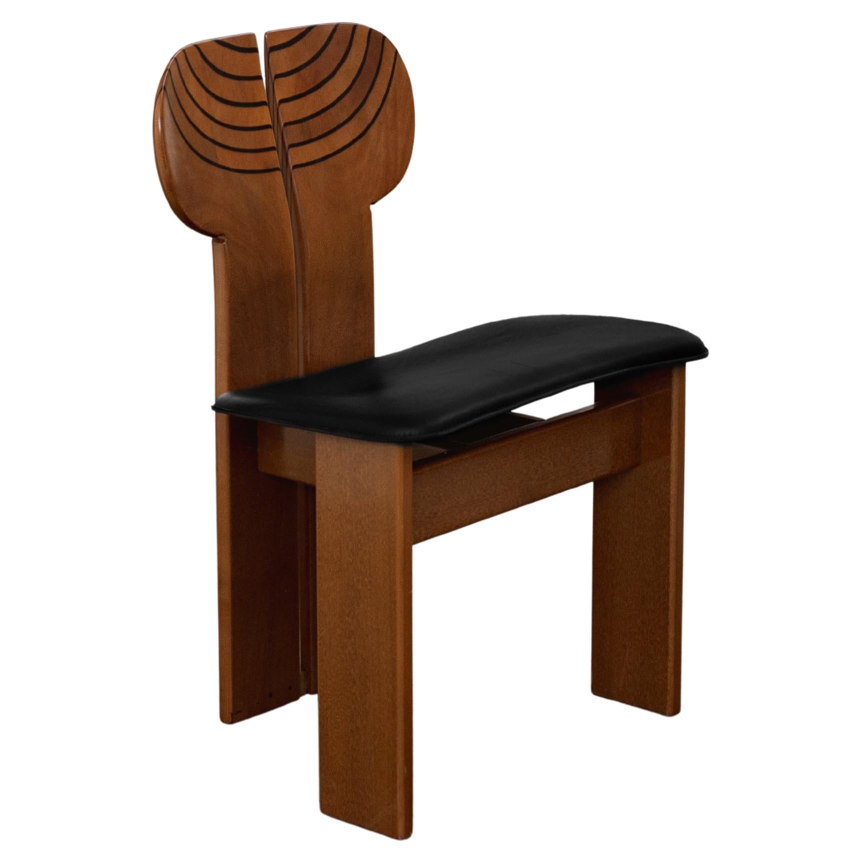 Afra & Tobia Scarpa "Africa" Dining Chair for Maxalto, 1975