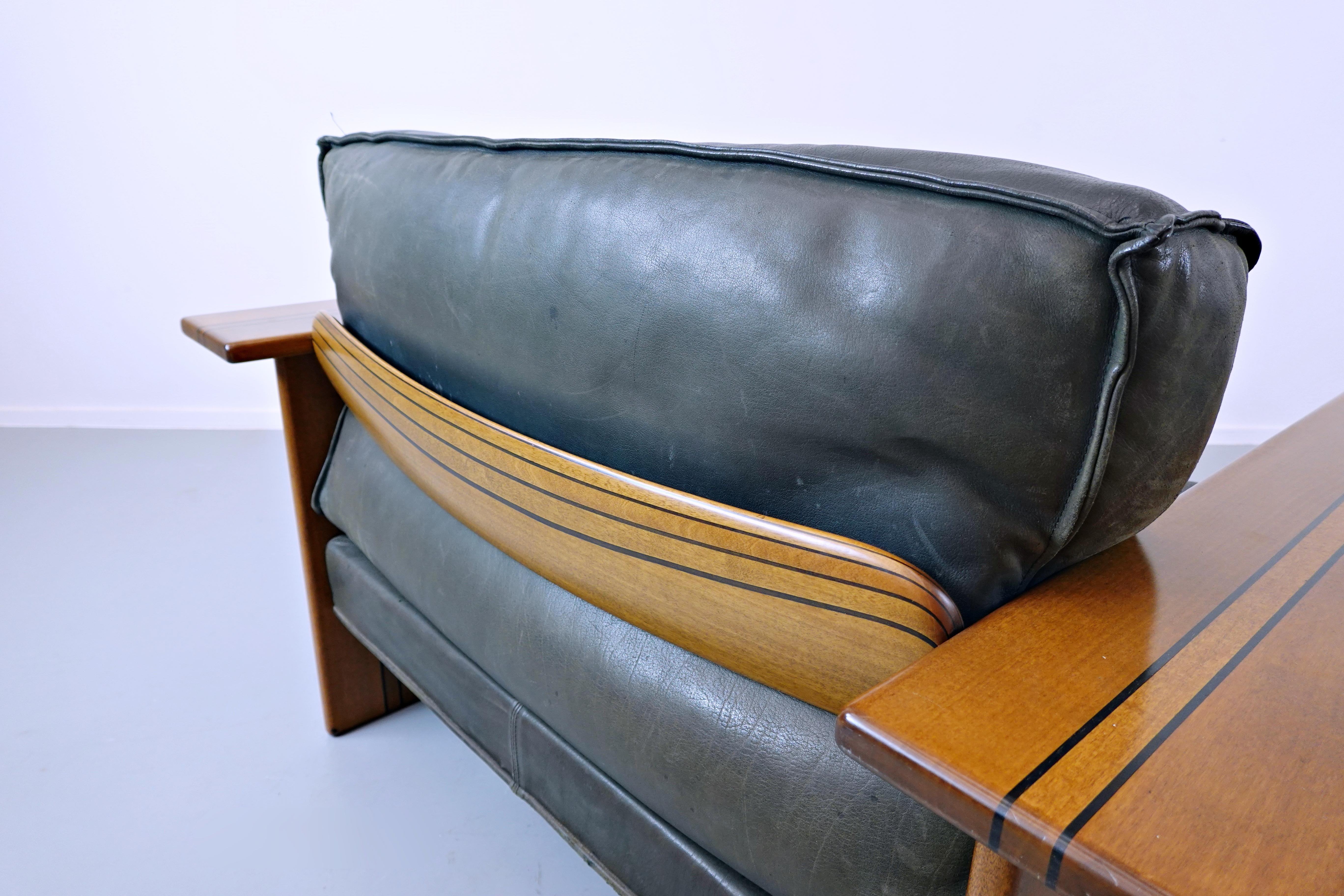 Leather Afra & Tobia Scarpa 'Artona' Armchair, 1970s