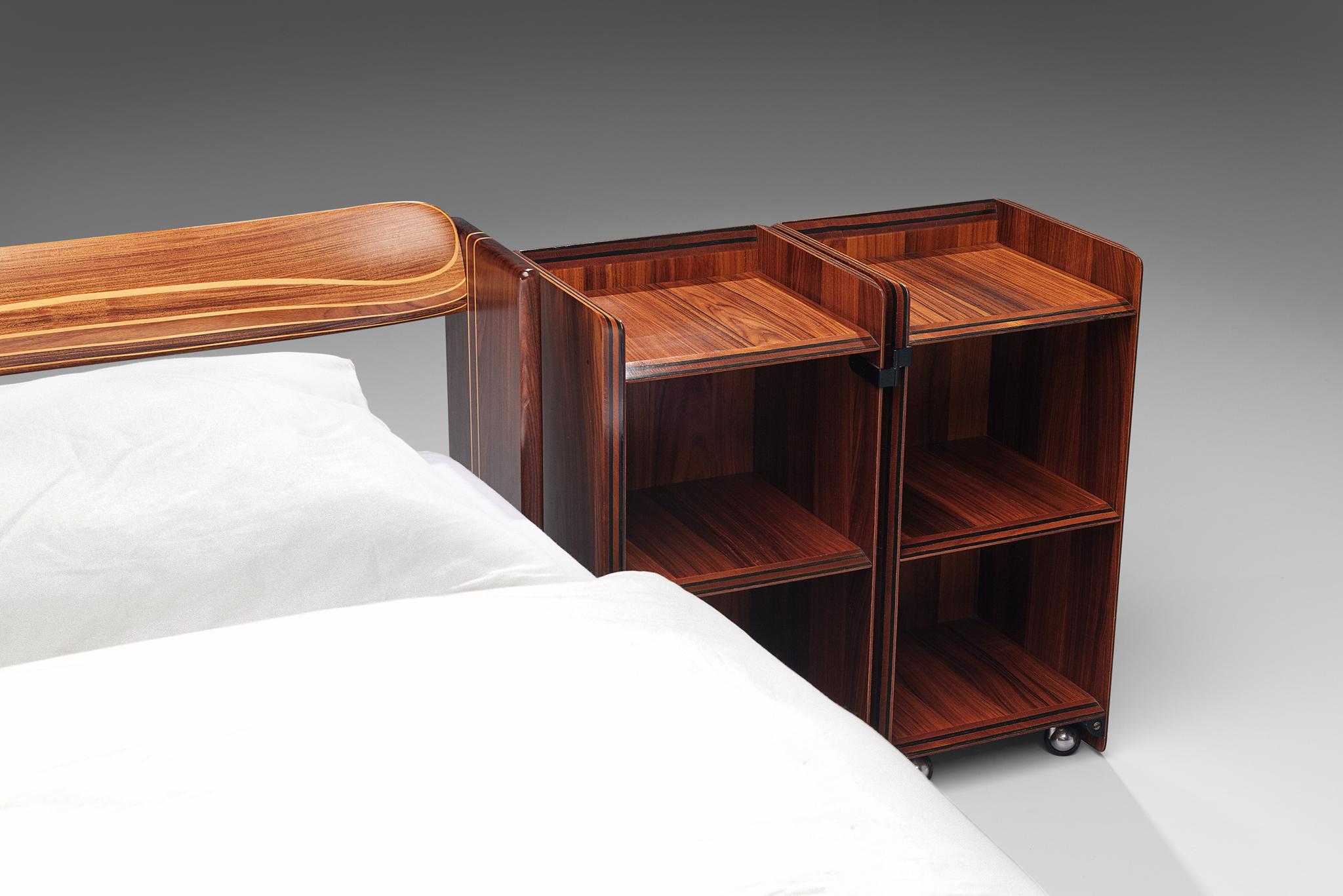 Afra & Tobia Scarpa 'Artona' Bed with Nightstands  8