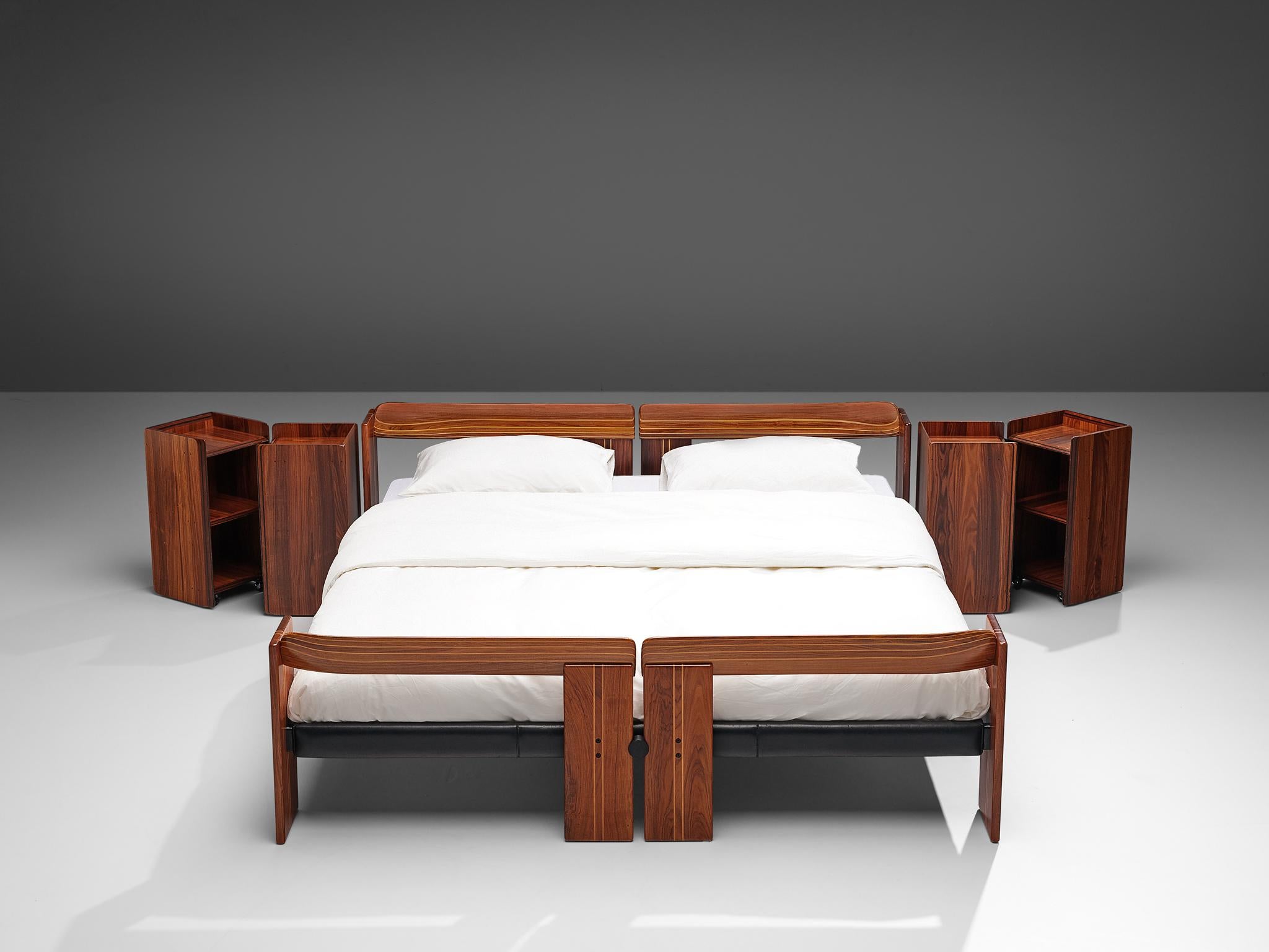 Afra & Tobia Scarpa 'Artona' Bed with Nightstands  In Good Condition In Waalwijk, NL