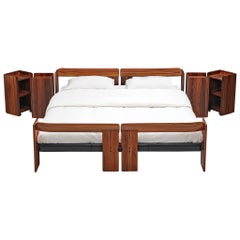 Afra & Tobia Scarpa 'Artona' Bed with Nightstands 