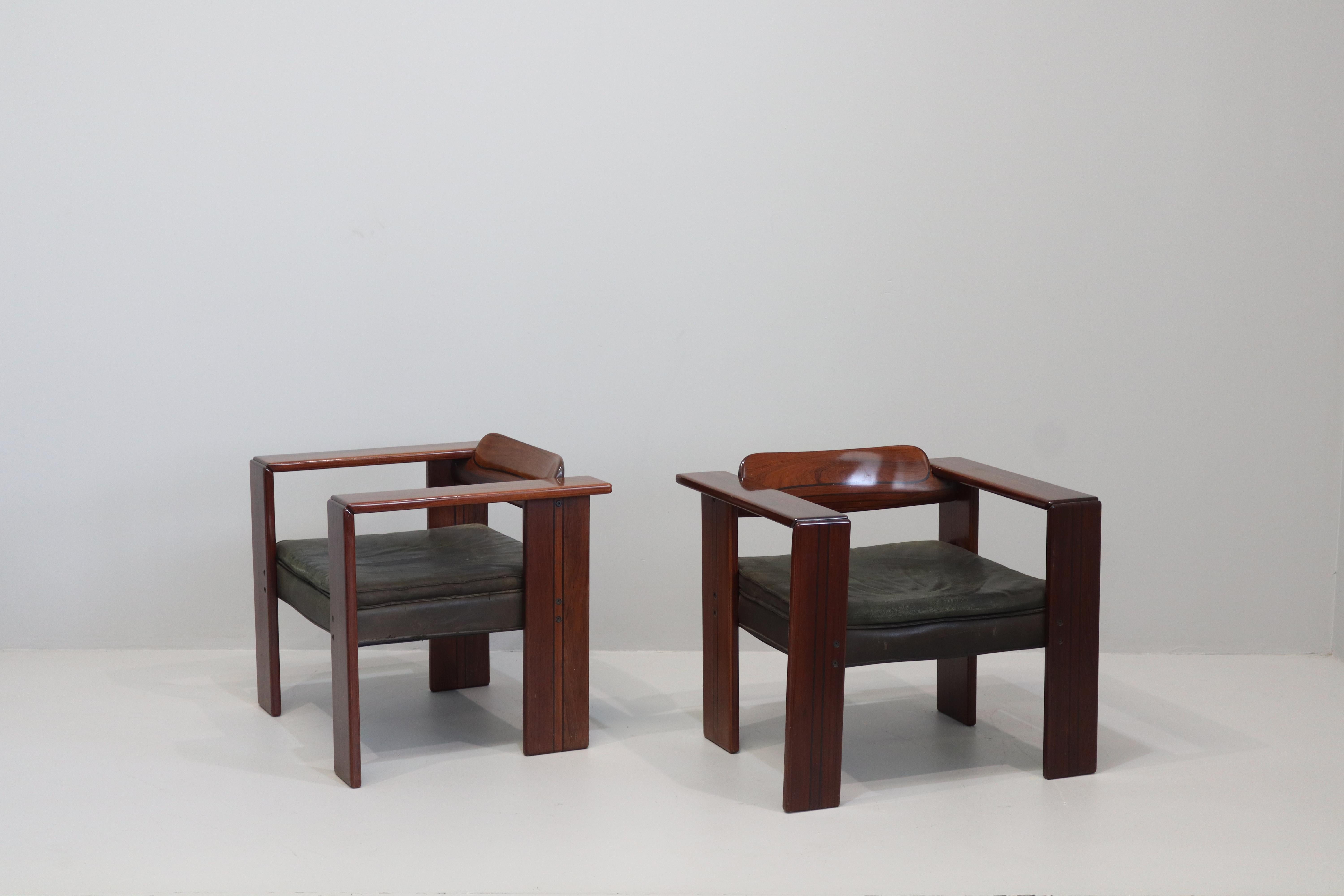 Afra & Tobia Scarpa, Artona, Coppia di poltrone, Maxalto, 1975 en vente 5
