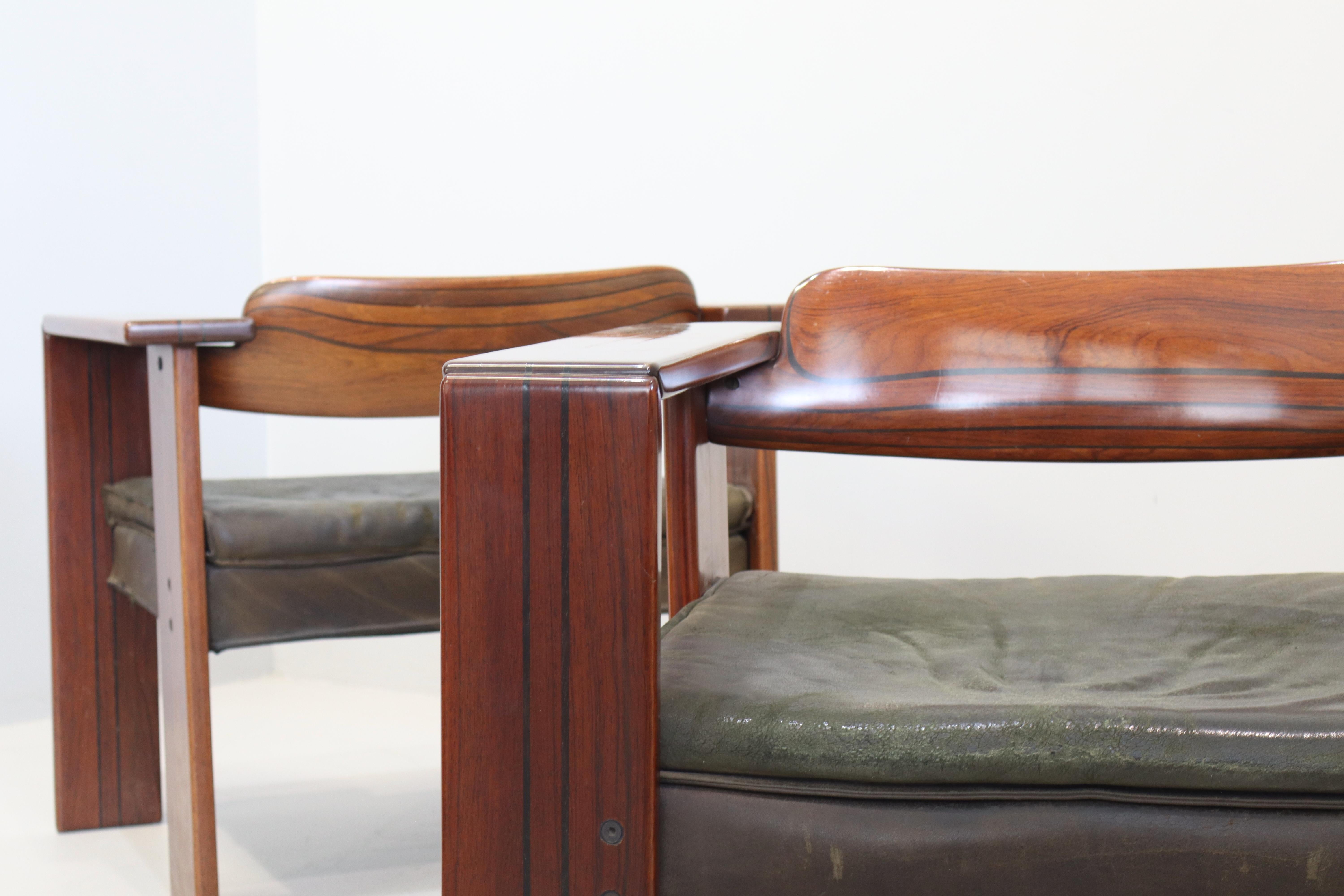 Afra & Tobia Scarpa, Artona, Coppia di poltrone, Maxalto, 1975 en vente 6