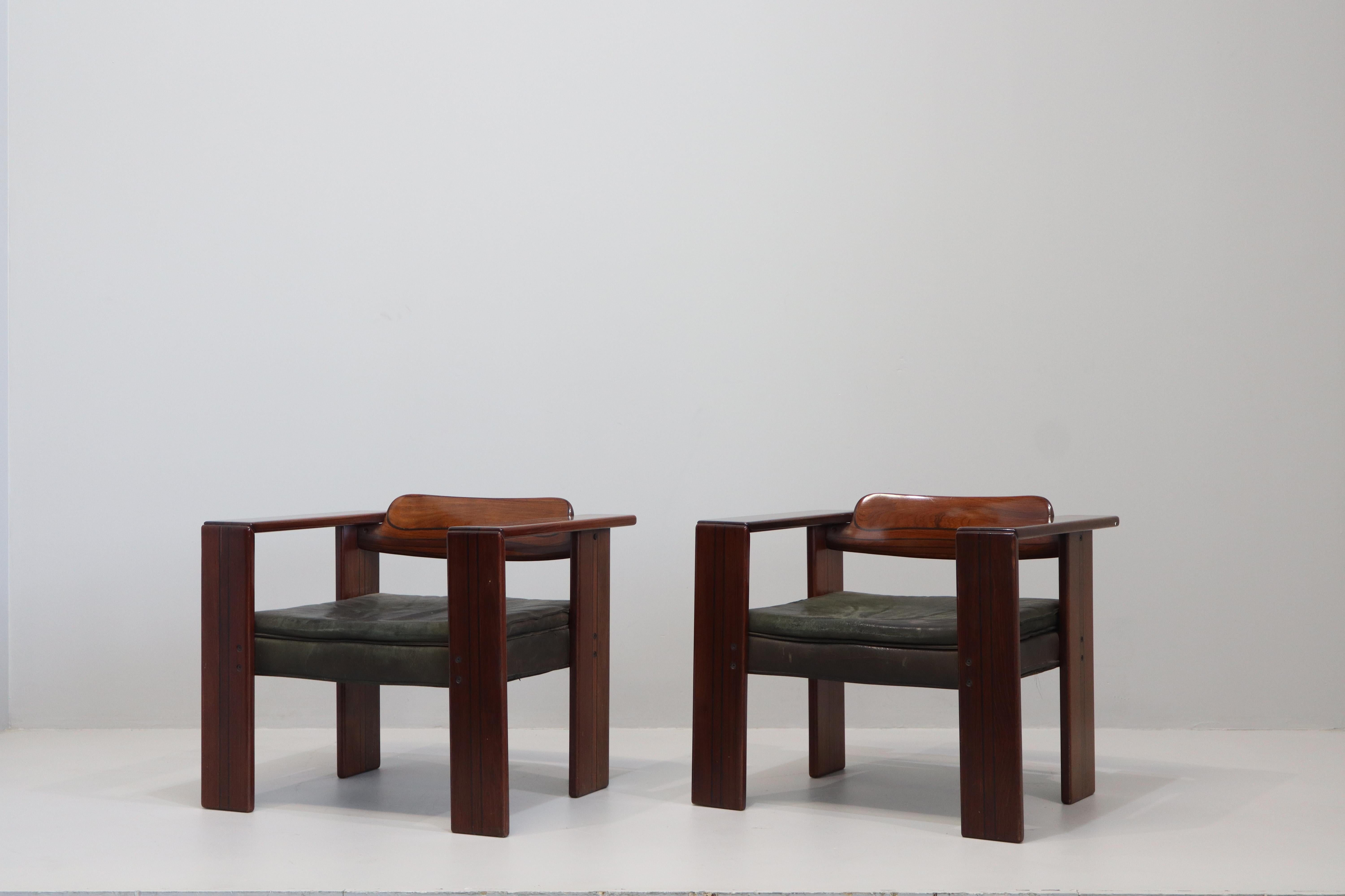 Afra & Tobia Scarpa, Artona, Coppia di poltrone, Maxalto, 1975 en vente 9