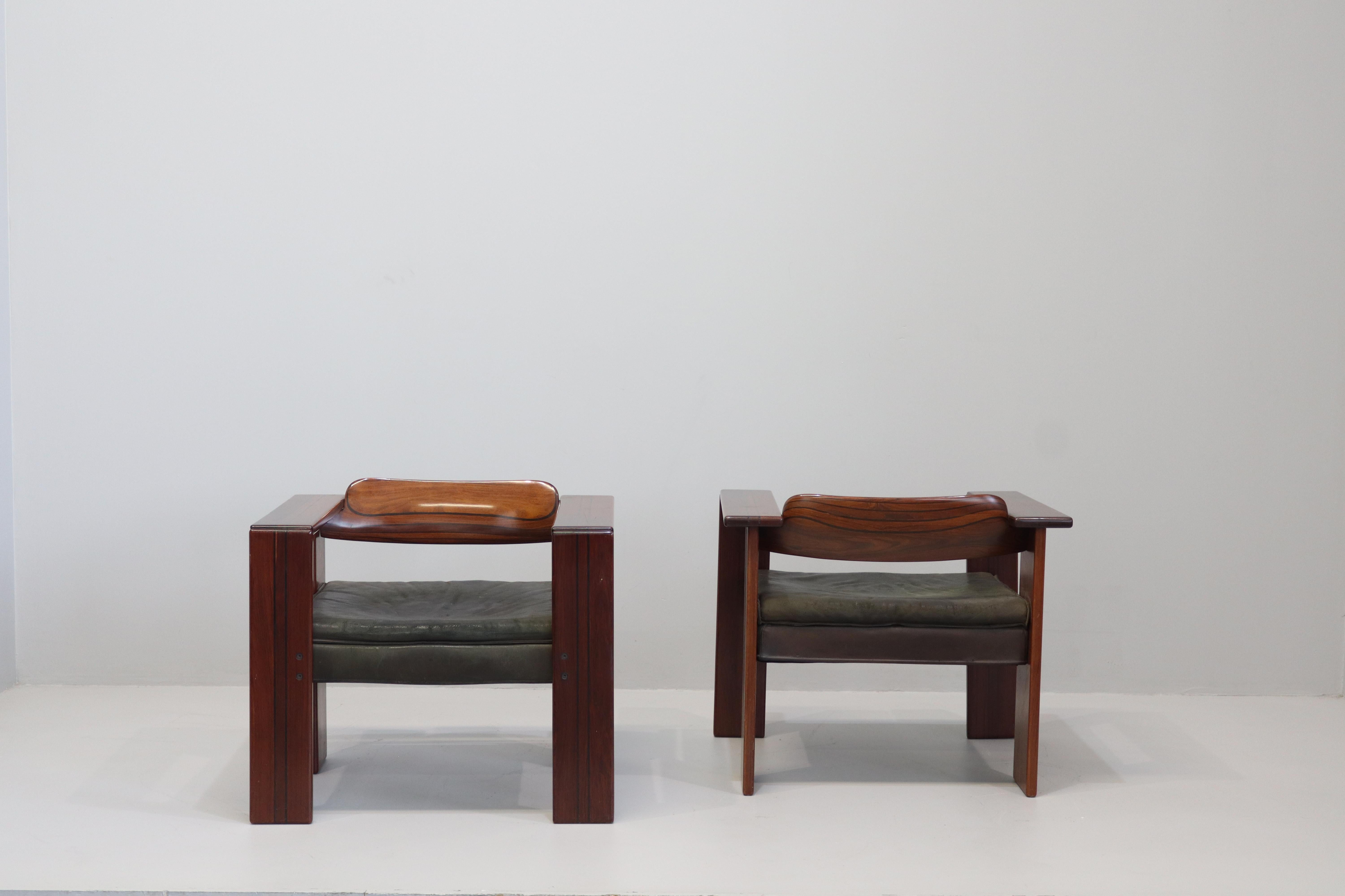 Afra & Tobia Scarpa, Artona, Coppia di poltrone, Maxalto, 1975 Bon état - En vente à Rovereta, Repubblica di San Marino