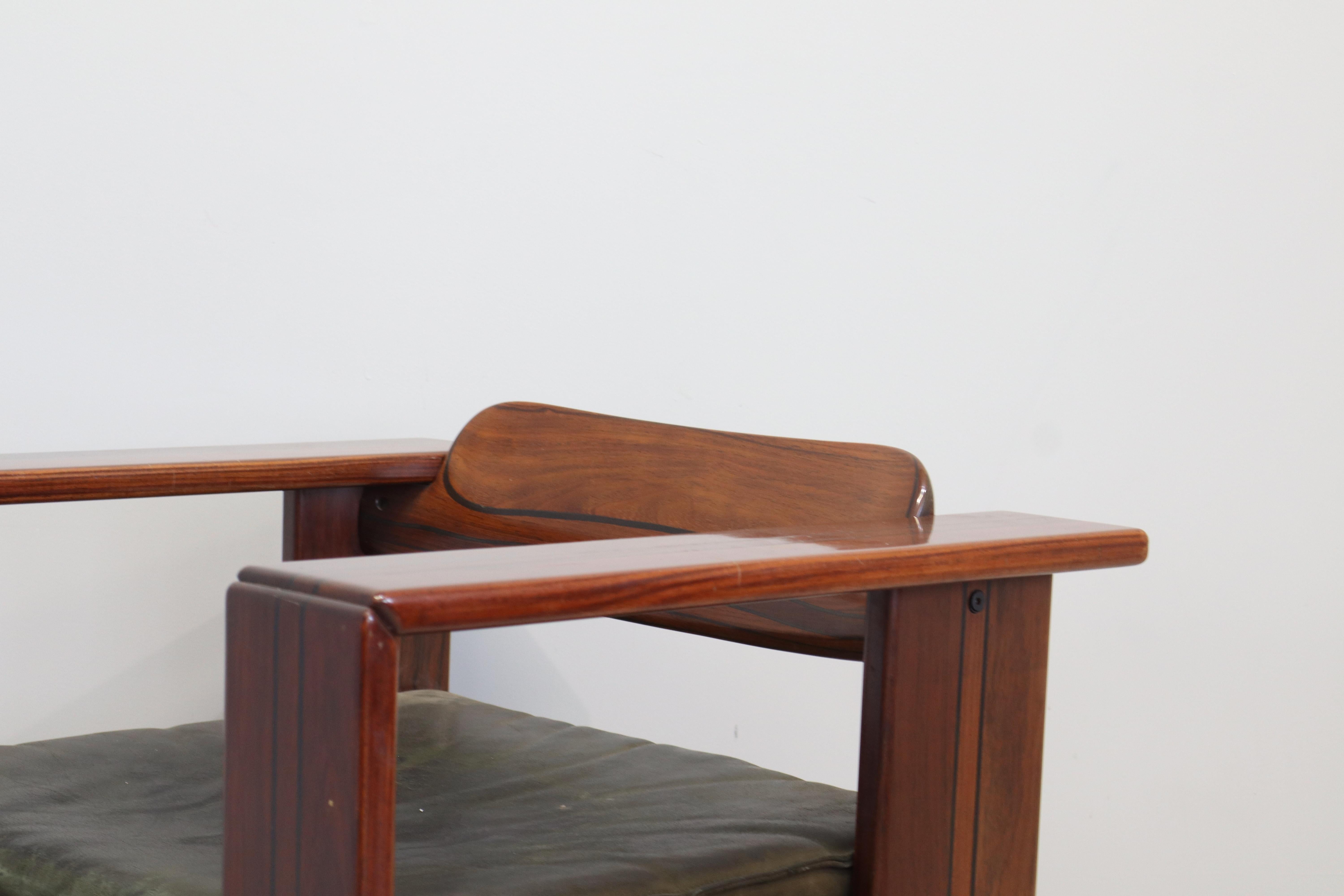 Cuir Afra & Tobia Scarpa, Artona, Coppia di poltrone, Maxalto, 1975 en vente