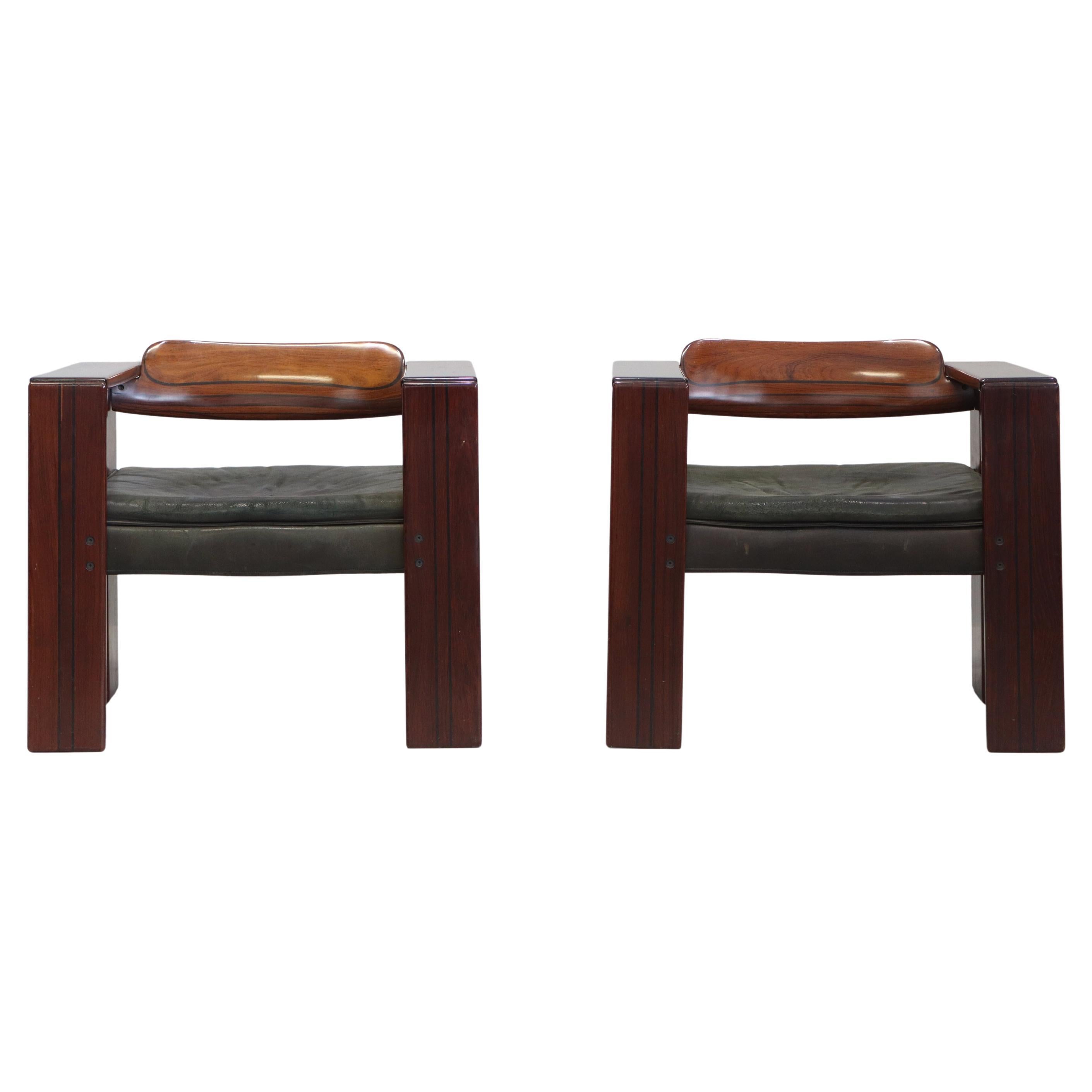 Afra & Tobia Scarpa, Artona, Coppia di poltrone, Maxalto, 1975 en vente