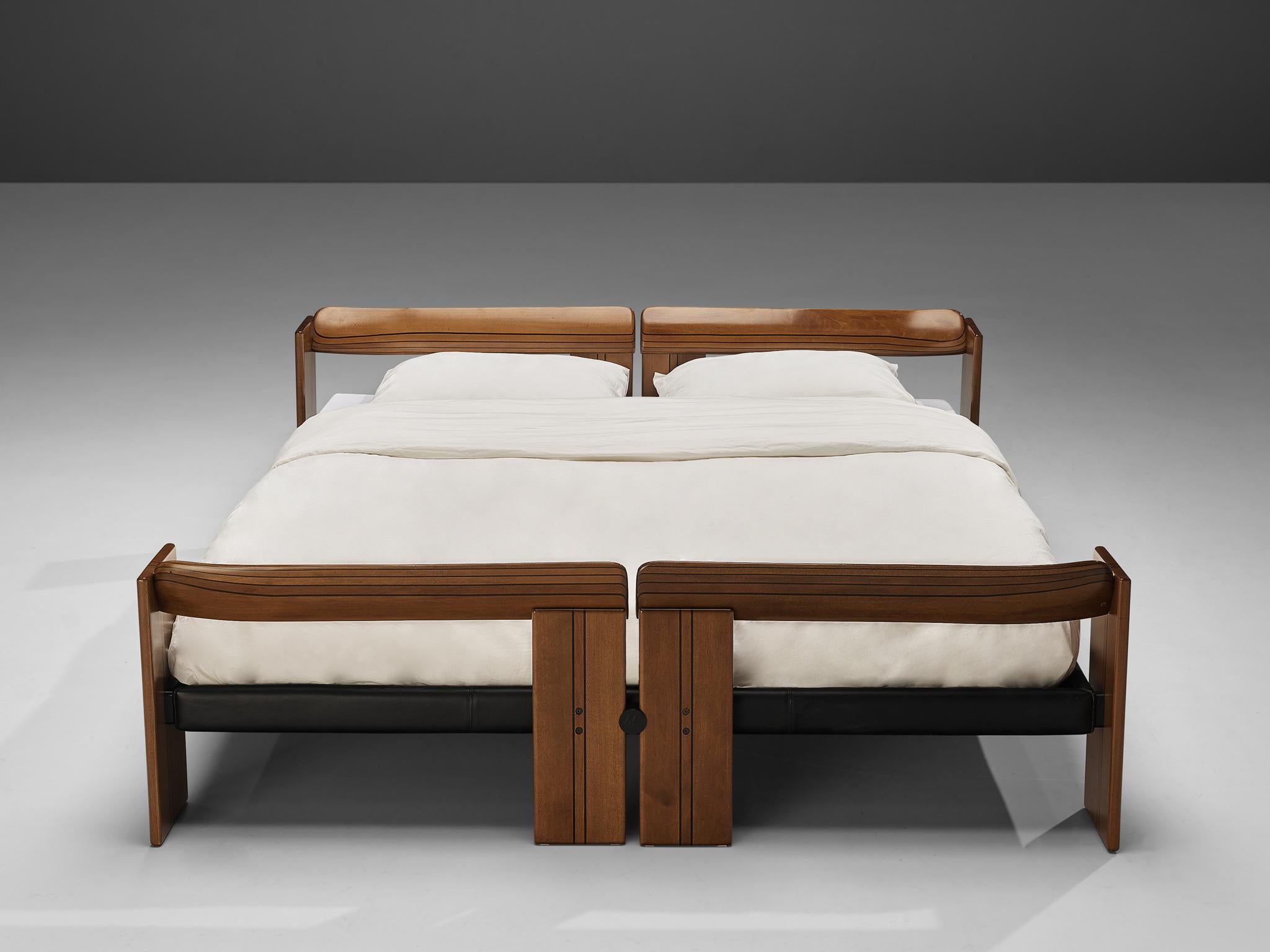 Late 20th Century Afra & Tobia Scarpa 'Artona' Double Bed with Nightstands