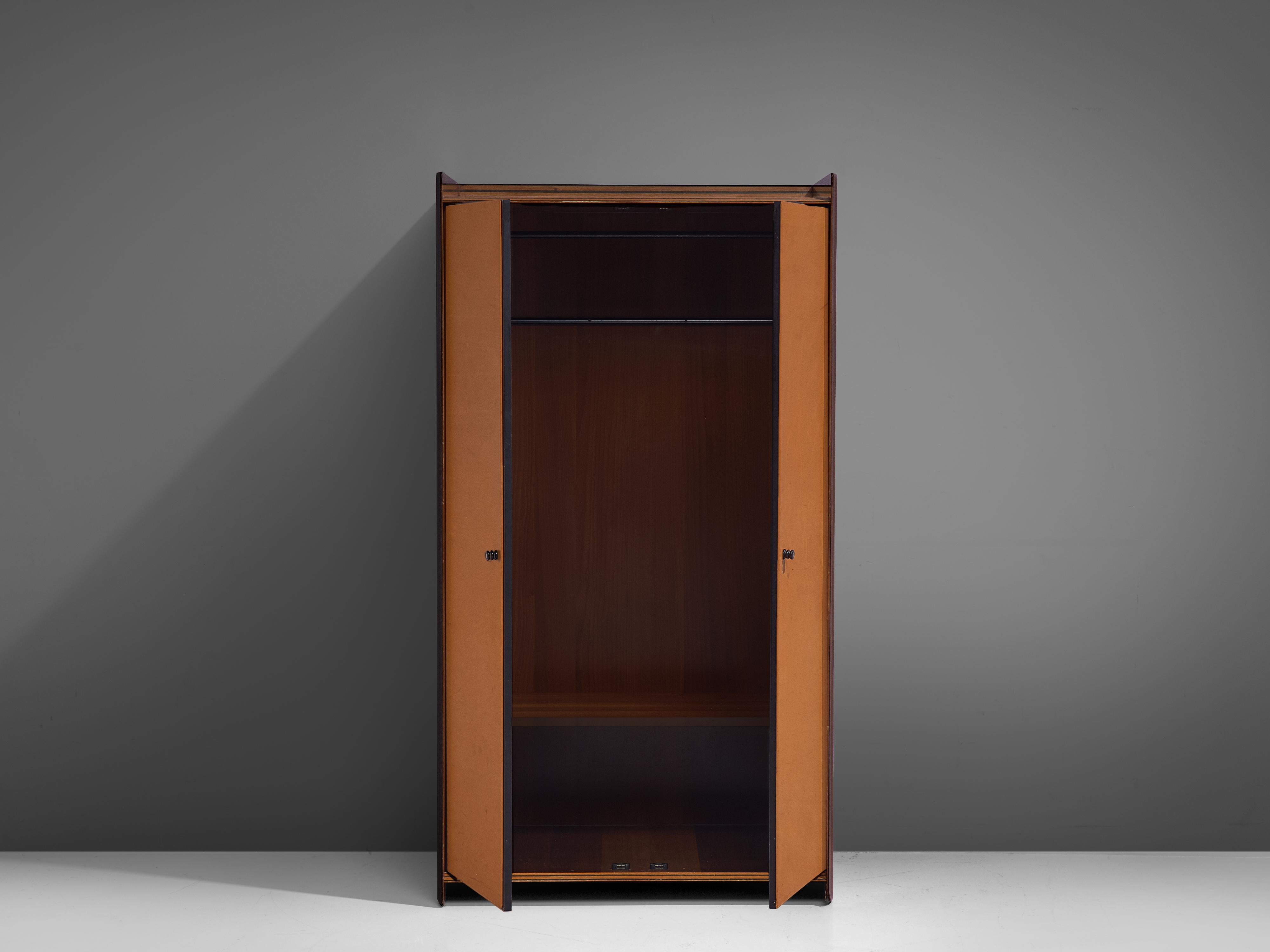 Mid-Century Modern Afra & Tobia Scarpa 'Artona' Leather Cabinet