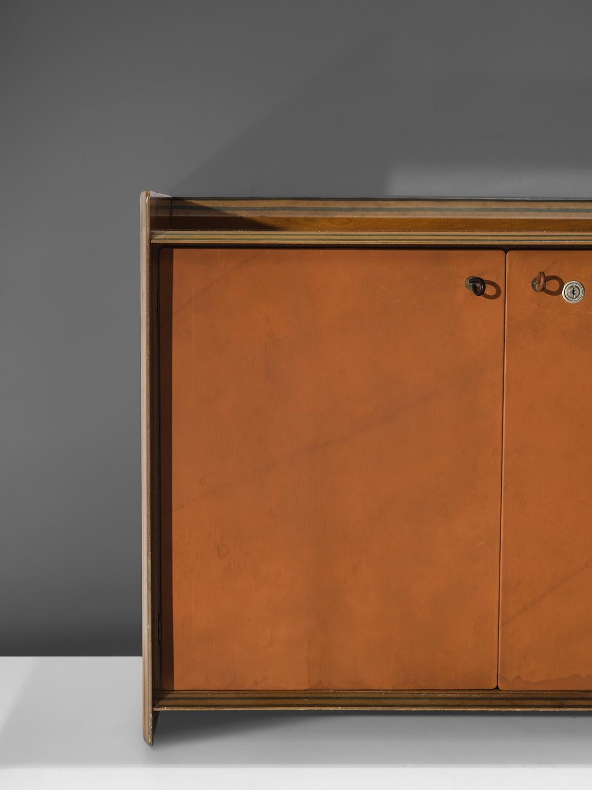 Late 20th Century Afra & Tobia Scarpa 'Artona' Leather Cabinet
