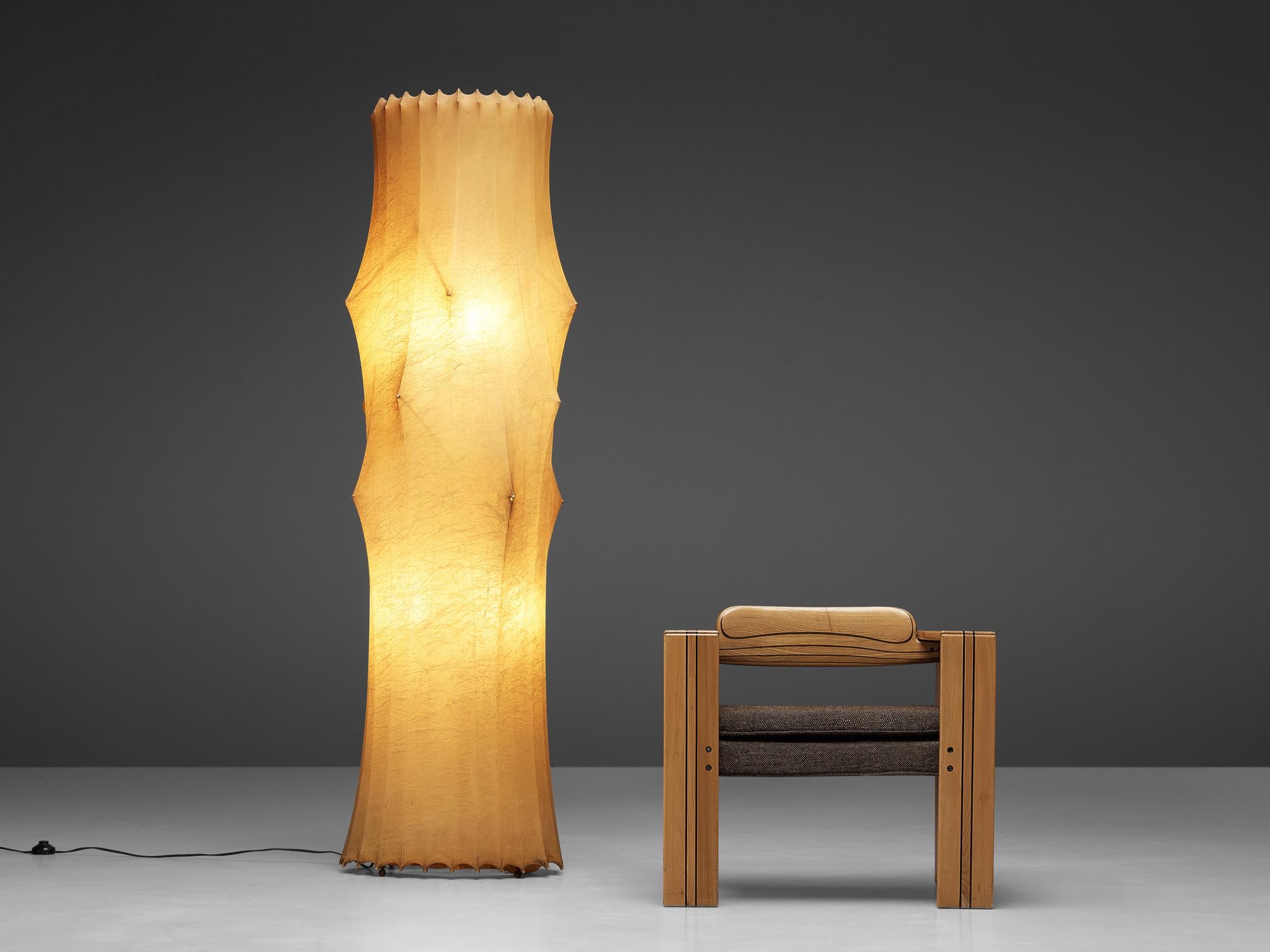 Late 20th Century Afra & Tobia Scarpa 'Artona' Lounge Chair in Walnut and 'Fantasma' Floor Lamp