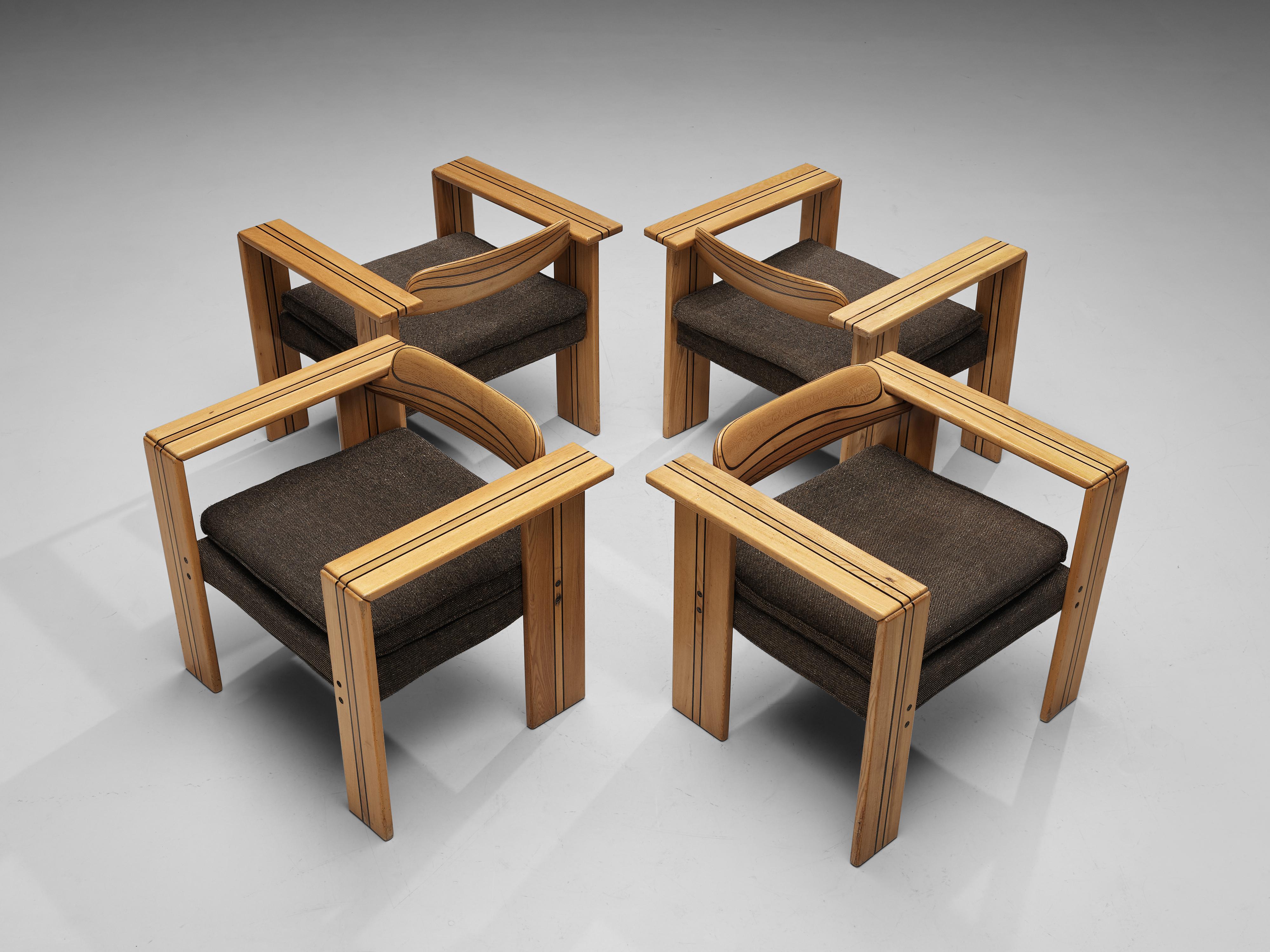 Mid-Century Modern Afra & Tobia Scarpa 'Artona' Lounge Chairs in Walnut