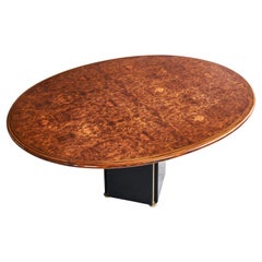 Afra & Tobia Scarpa Artona Oval Dining Table in Walnut for Maxalto