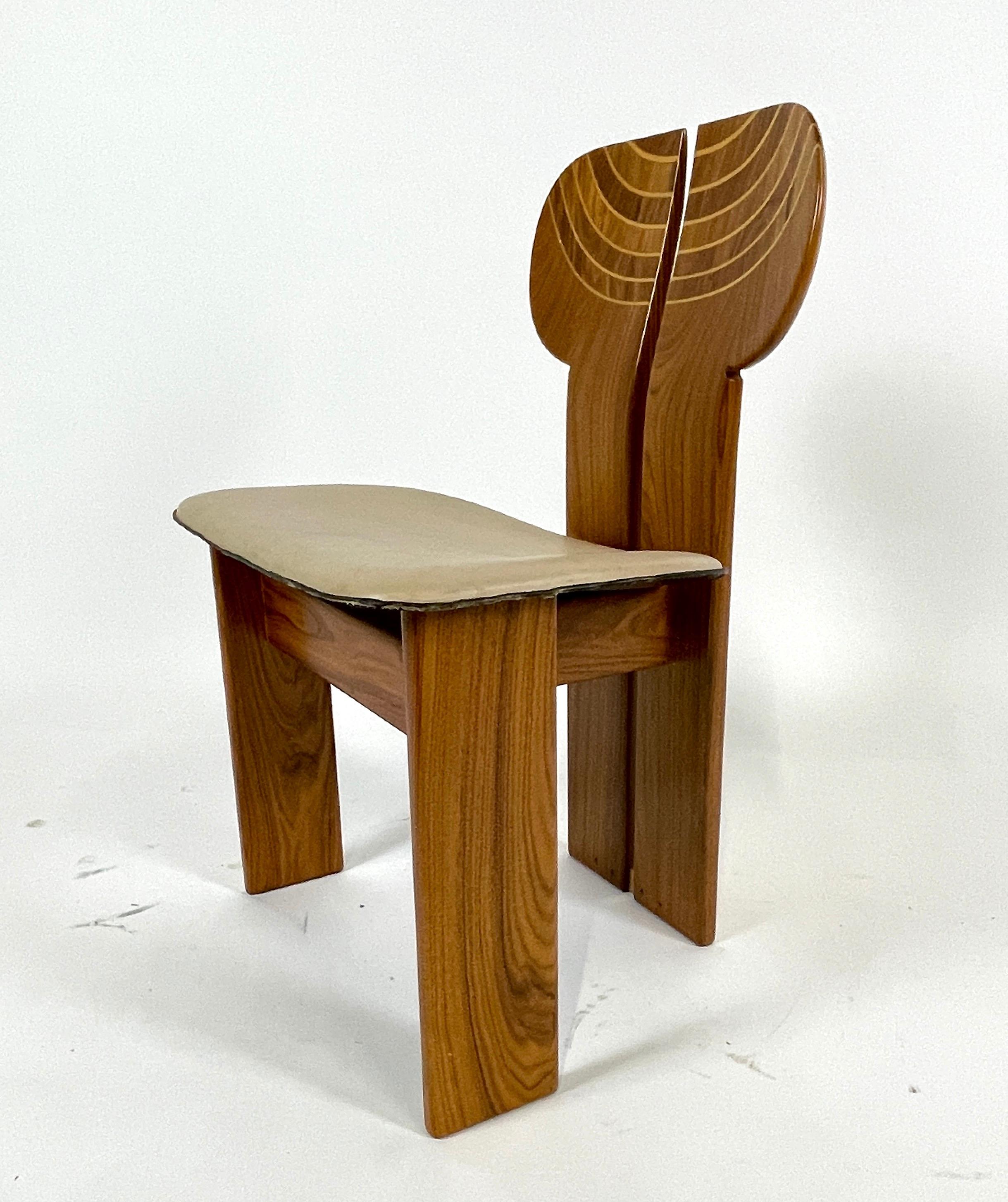 Stunning set of 4 'Africa' chairs designed by Afra & Tobia Scarpa. They are part of the 'Artona Series