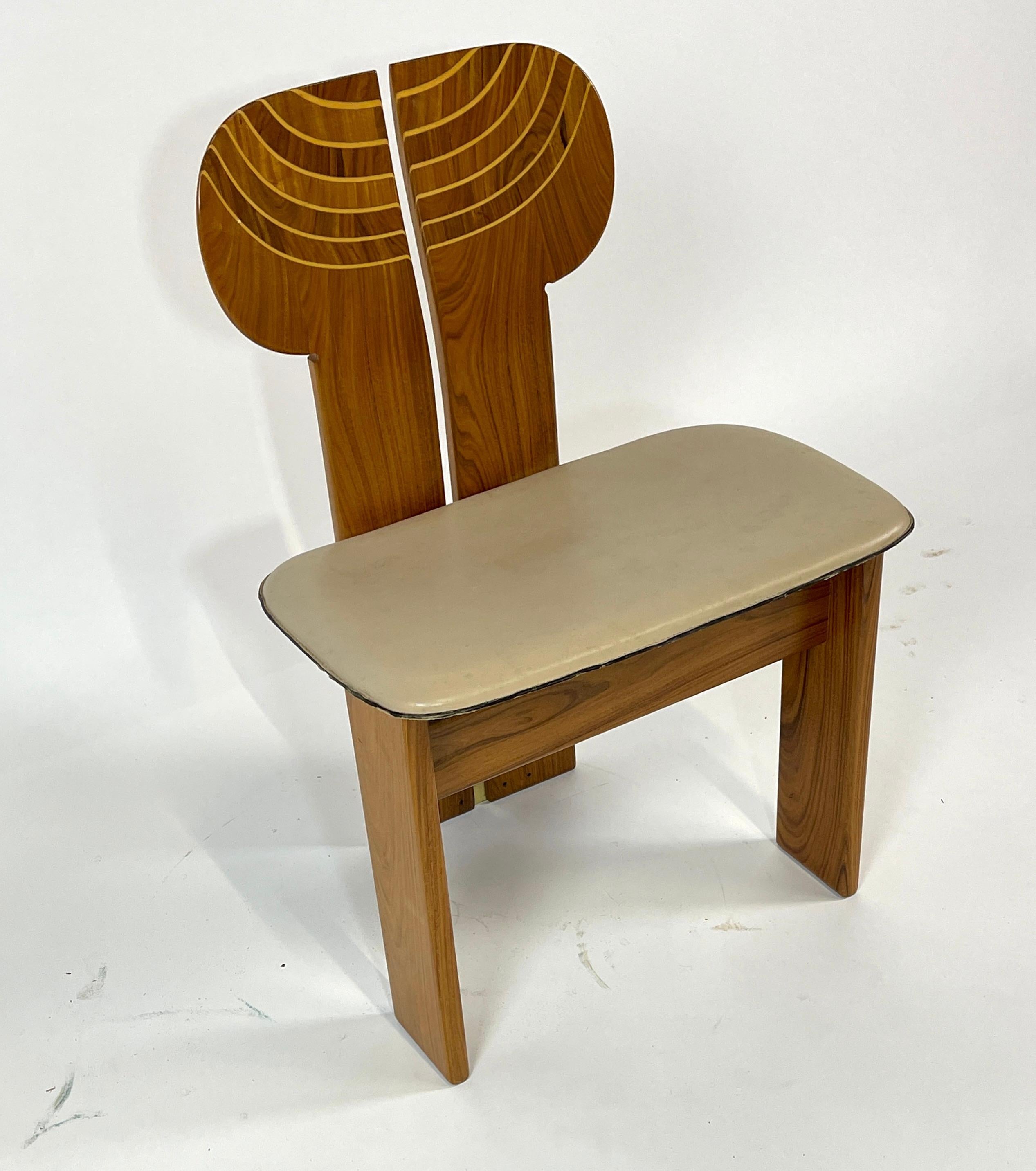 Post-Modern Afra & Tobia Scarpa Artona Series 'Africa' Chairs Produced, Maxalto 4 Available