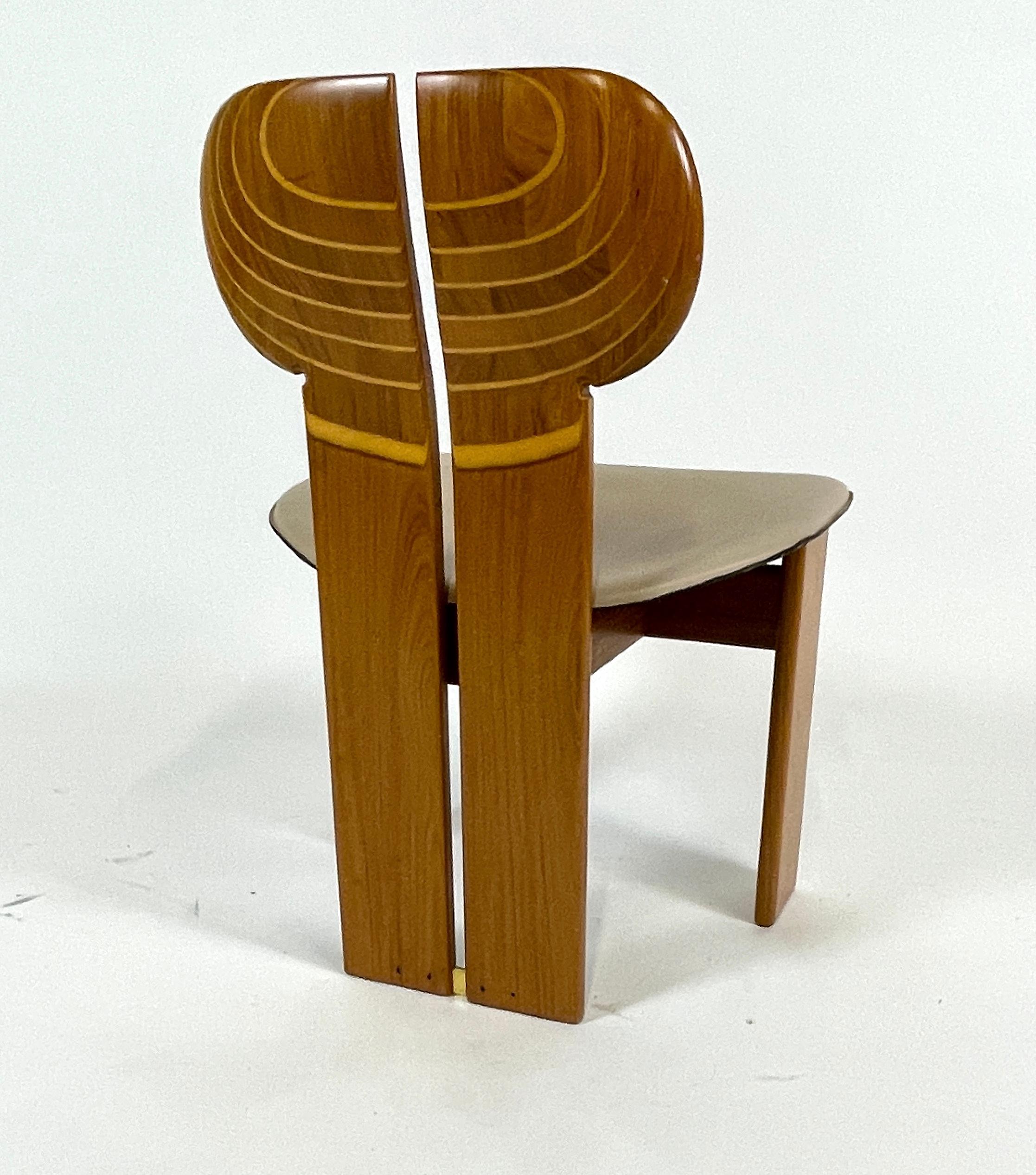 Late 20th Century Afra & Tobia Scarpa Artona Series 'Africa' Chairs Produced, Maxalto 4 Available