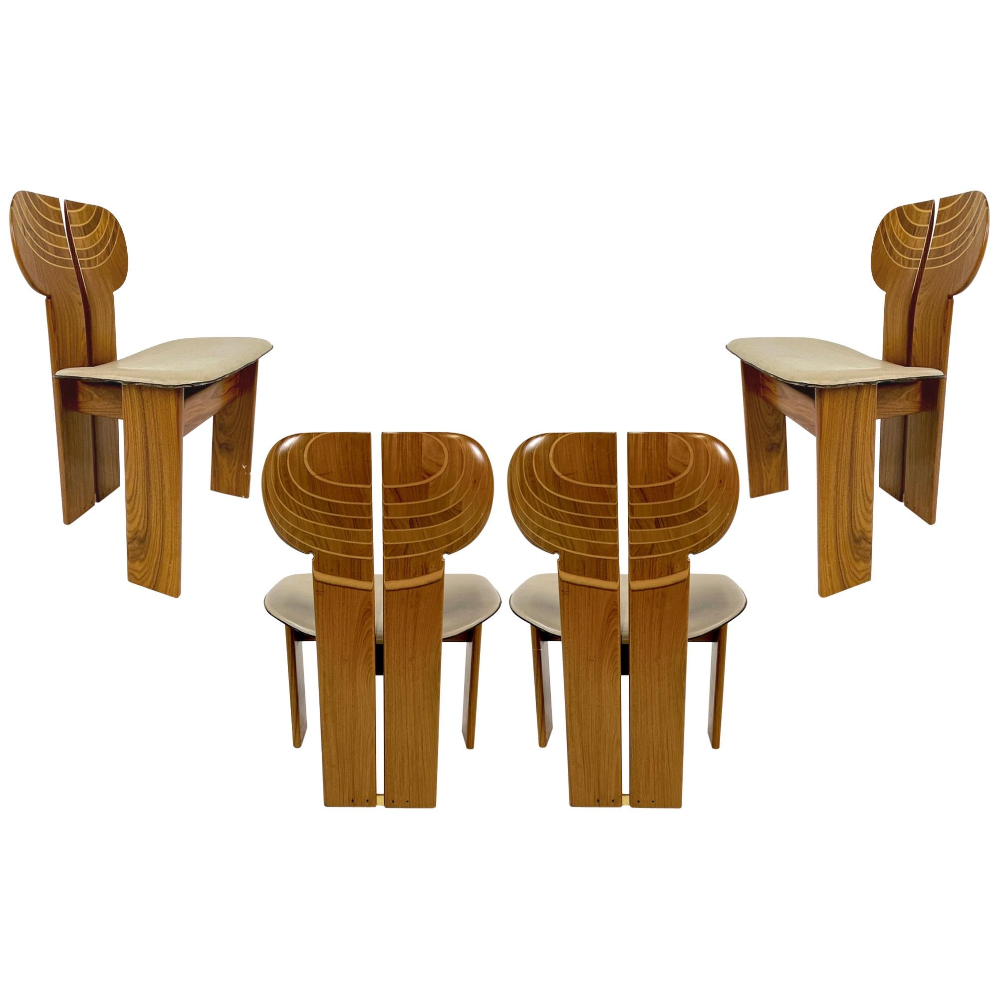 Afra & Tobia Scarpa Artona Series 'Africa' Chairs Produced, Maxalto 4 Available
