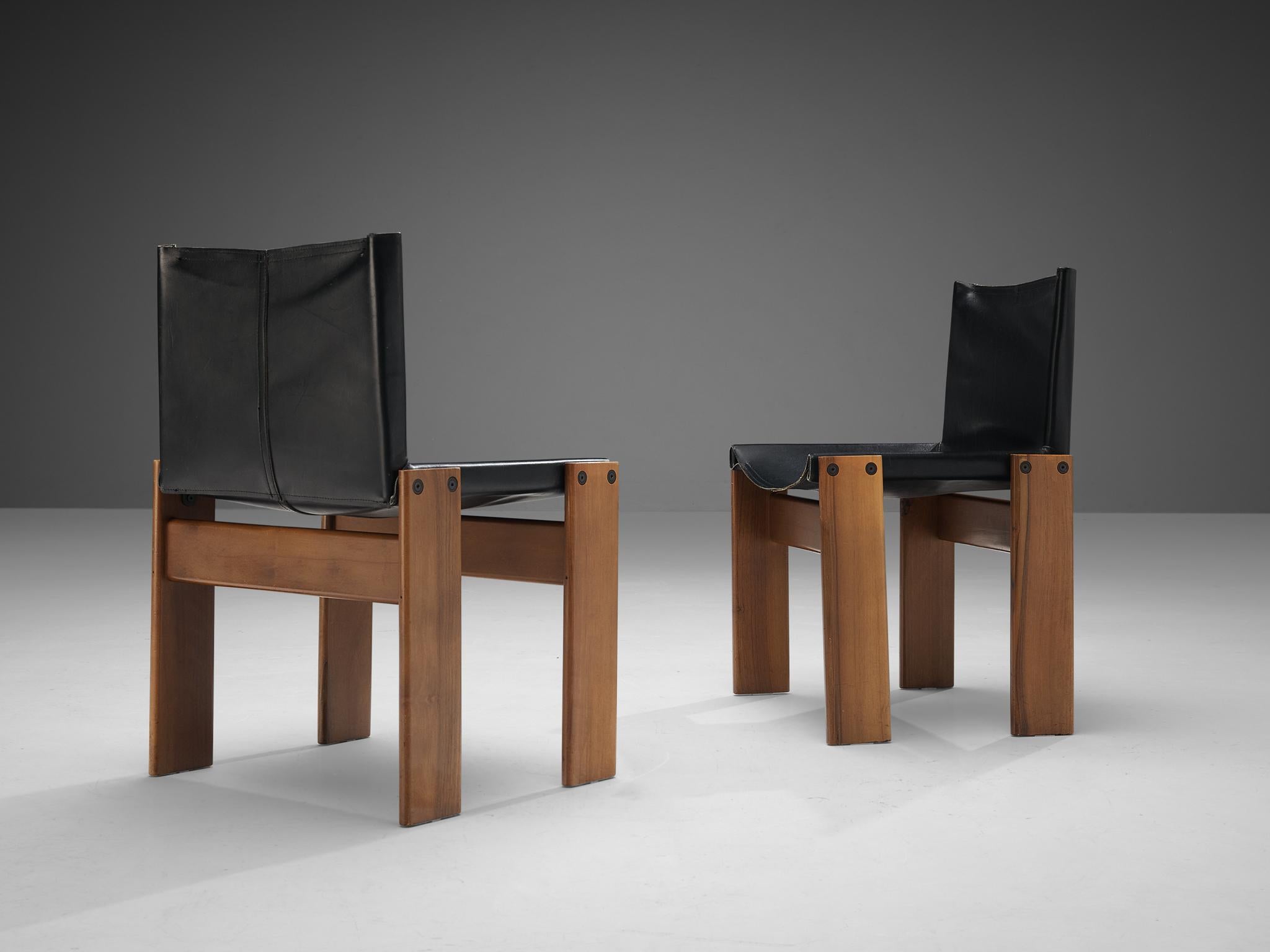 Afra & Tobia Scarpa 'Artona' Table and Set of Eight 'Monk' Dining Chairs 1