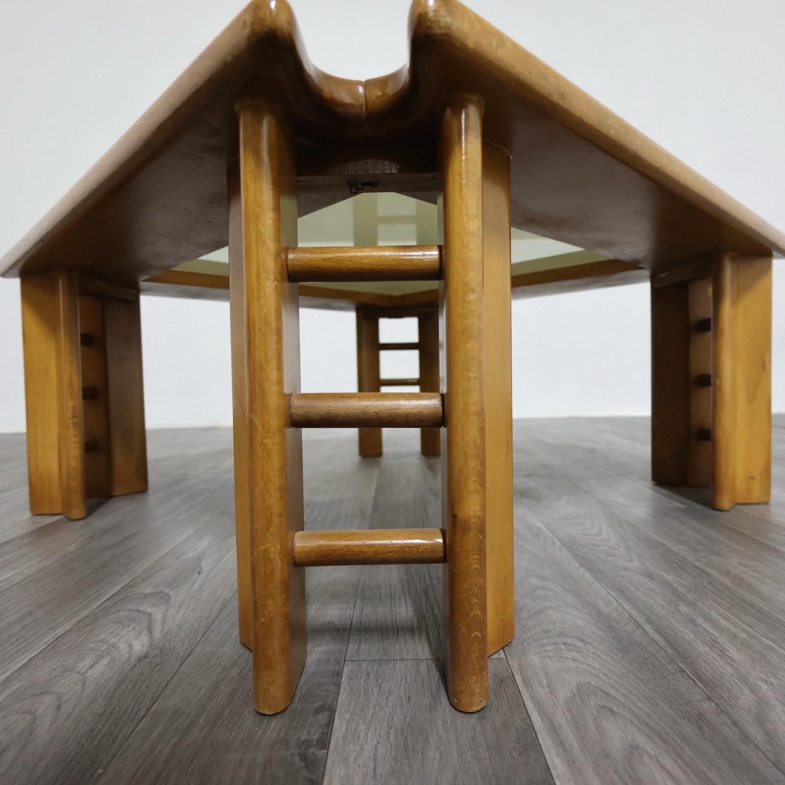 Afra & Tobia Scarpa Attr. Tavolo basso da salotto Design Anni '60 Mid-Century (Mitte des 20. Jahrhunderts) im Angebot