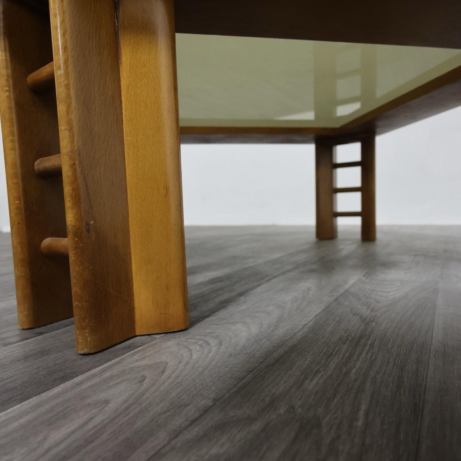 Afra & Tobia Scarpa Attr. Tavolo basso da salotto Design Anni '60 Mid-Century (Glas) im Angebot