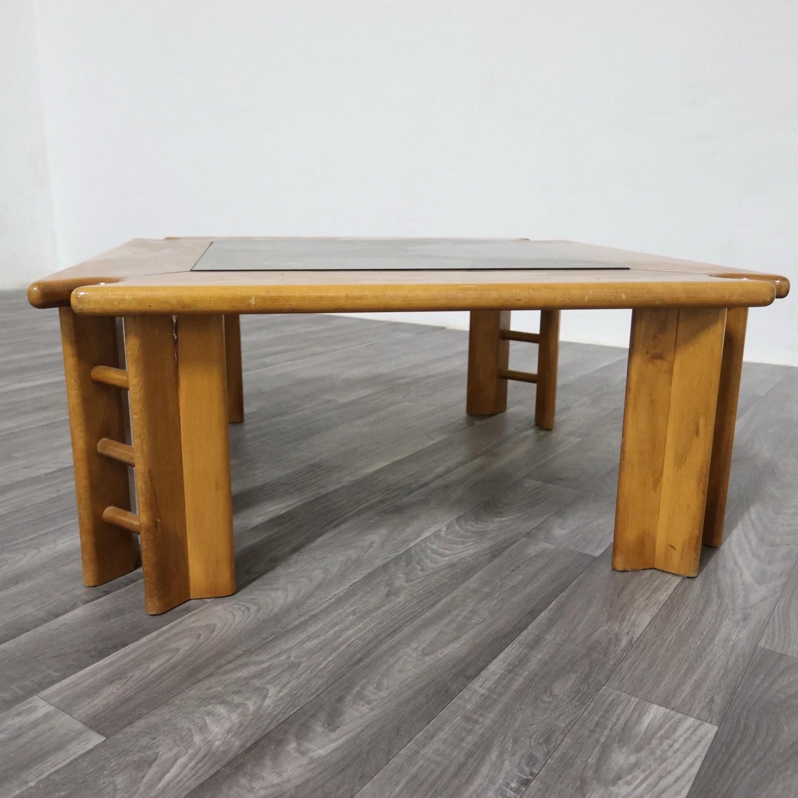 Afra & Tobia Scarpa Attr. Tavolo basso da salotto Design Anni '60 Mid-Century im Angebot 2