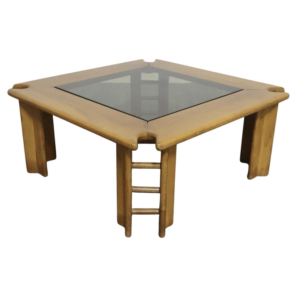 Afra & Tobia Scarpa Attr. Tavolo basso da salotto Design Anni '60 Mid-Century