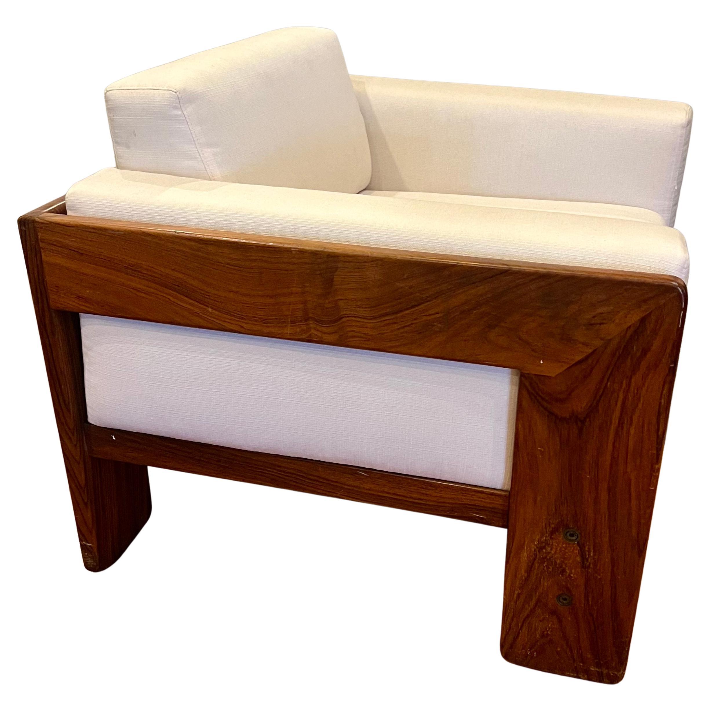 Post-Modern Afra & Tobia Scarpa Bastiano Lounge Chair in Rosewood by Stendig Italy 1970s