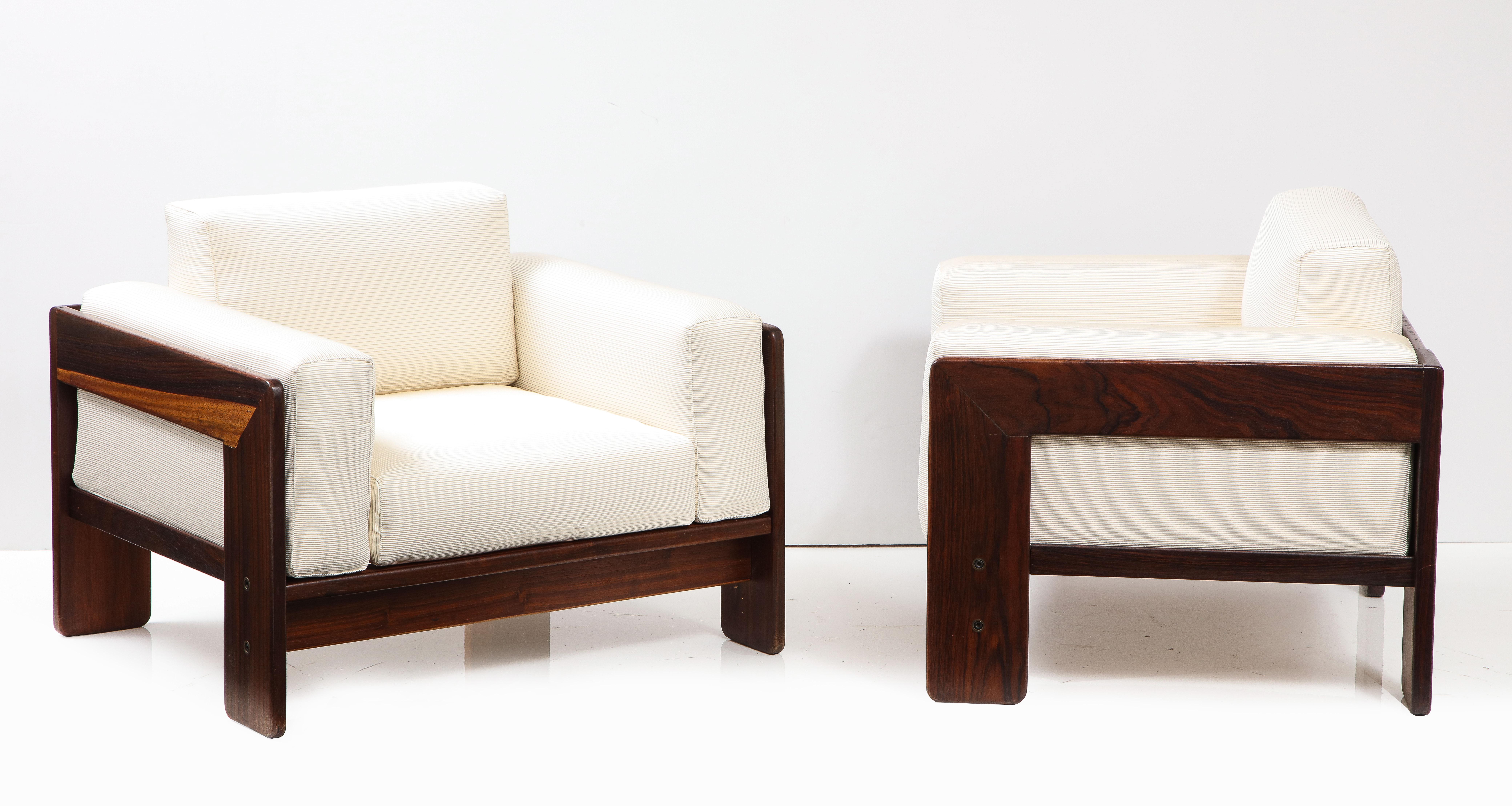 Afra & Tobia Scarpa Bastiano Pair of Lounge Chairs, by Gavina, Italy, 1960 In Good Condition In New York, NY