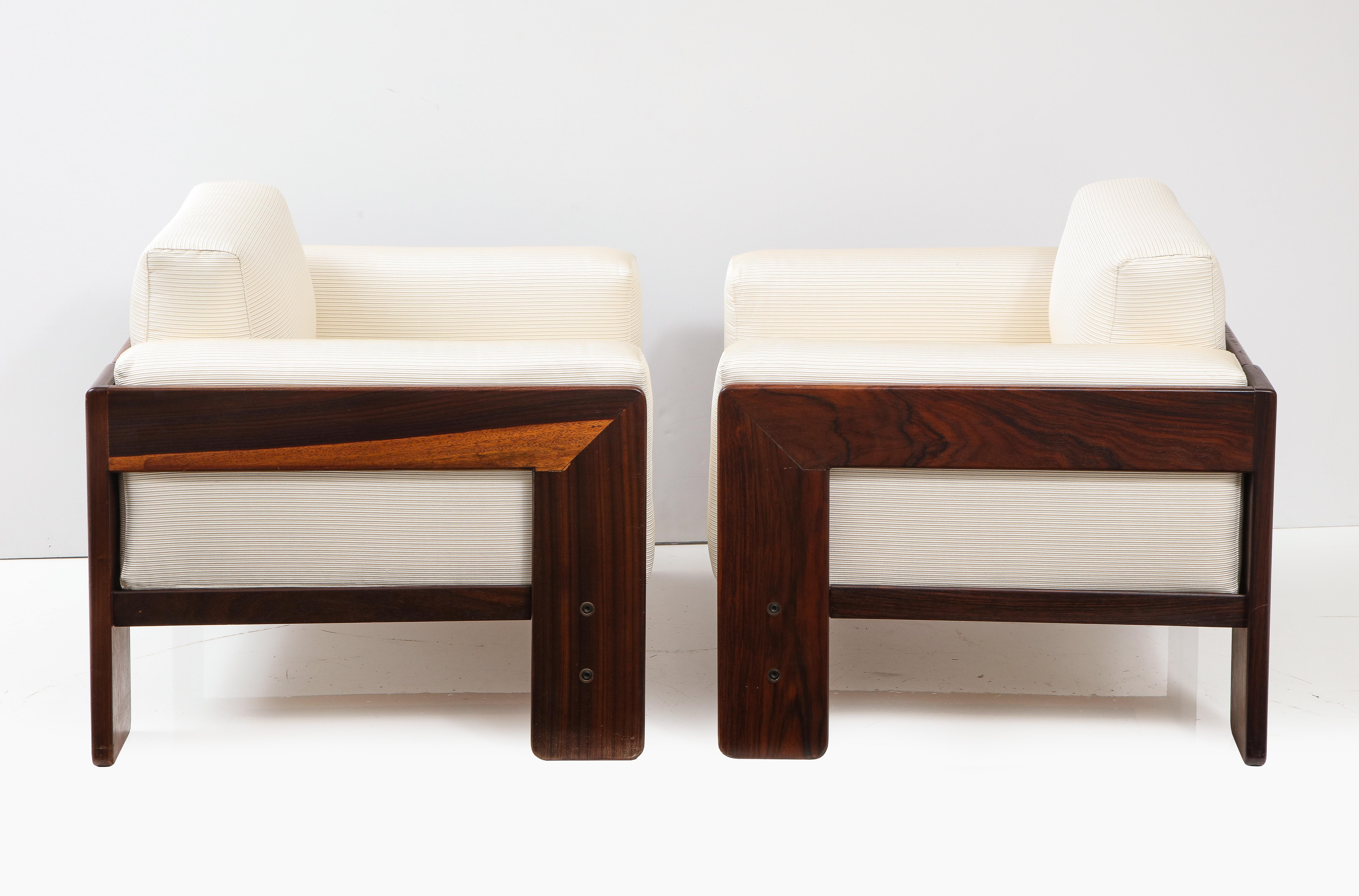 Mid-20th Century Afra & Tobia Scarpa Bastiano Pair of Lounge Chairs, by Gavina, Italy, 1960
