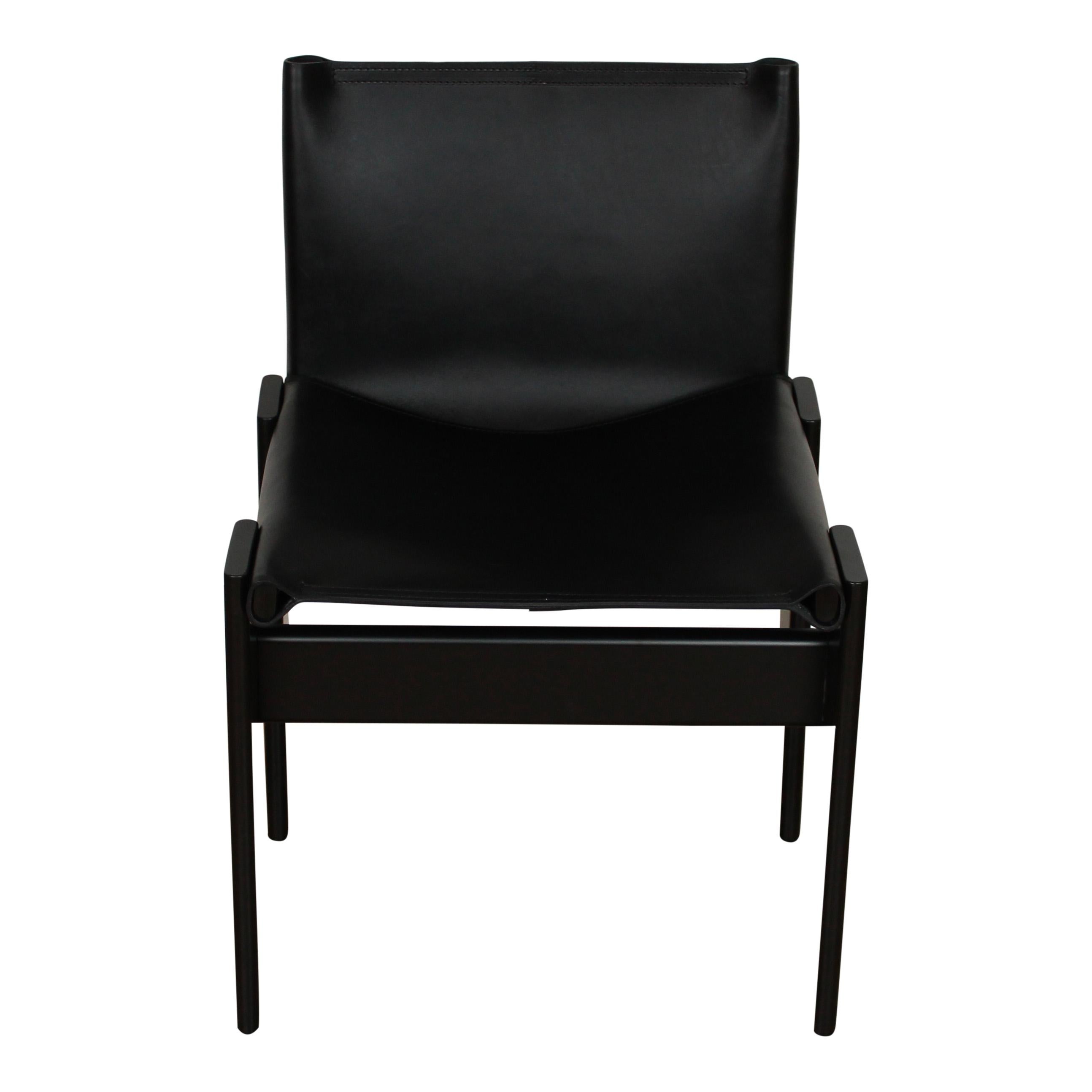 Sedia da pranzo Tobia Scarpa laccata nera per Molteni, Set di 4 in vendita 9