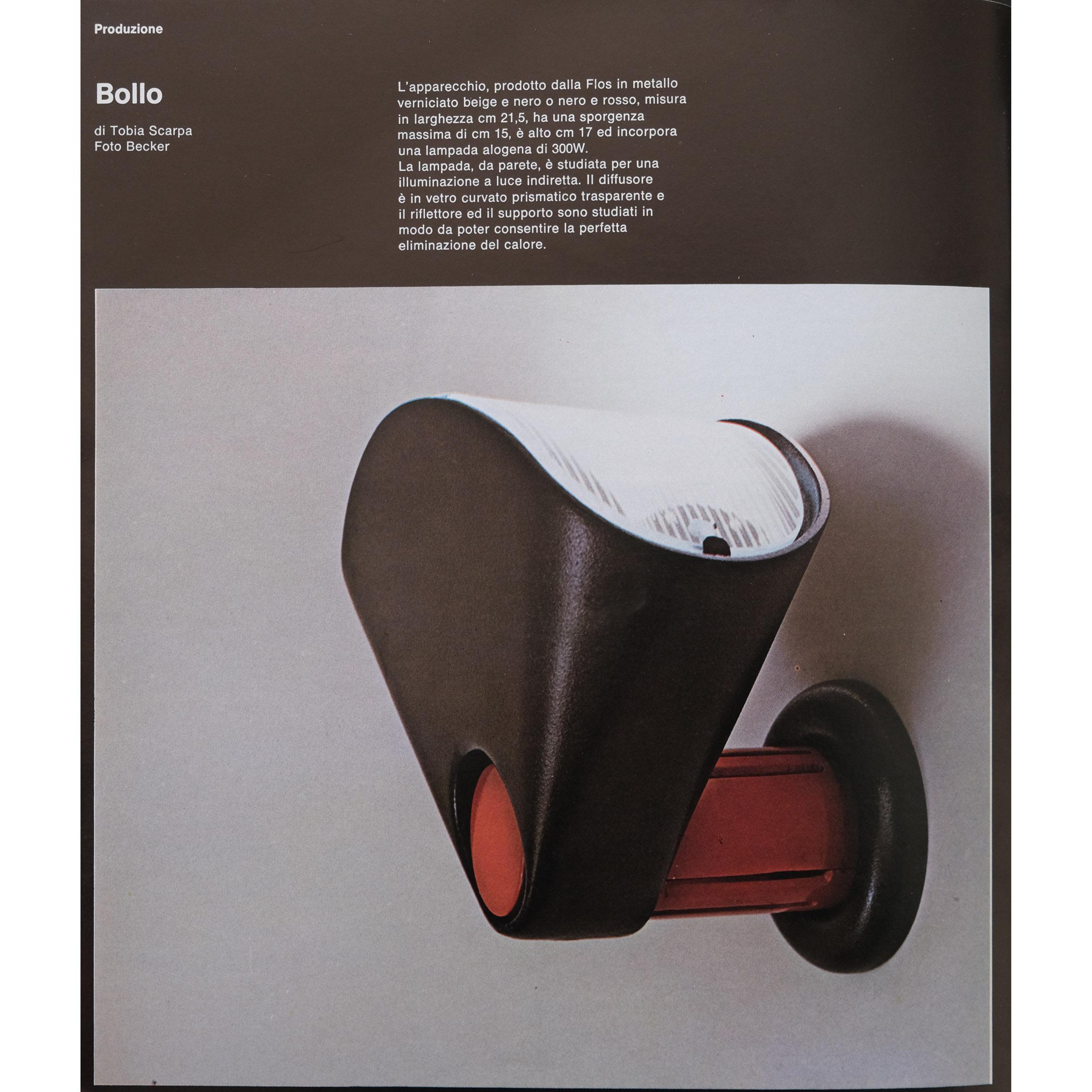Afra & Tobia Scarpa, Bollo, Aplique, Flos, 1979 finales del siglo XX en venta