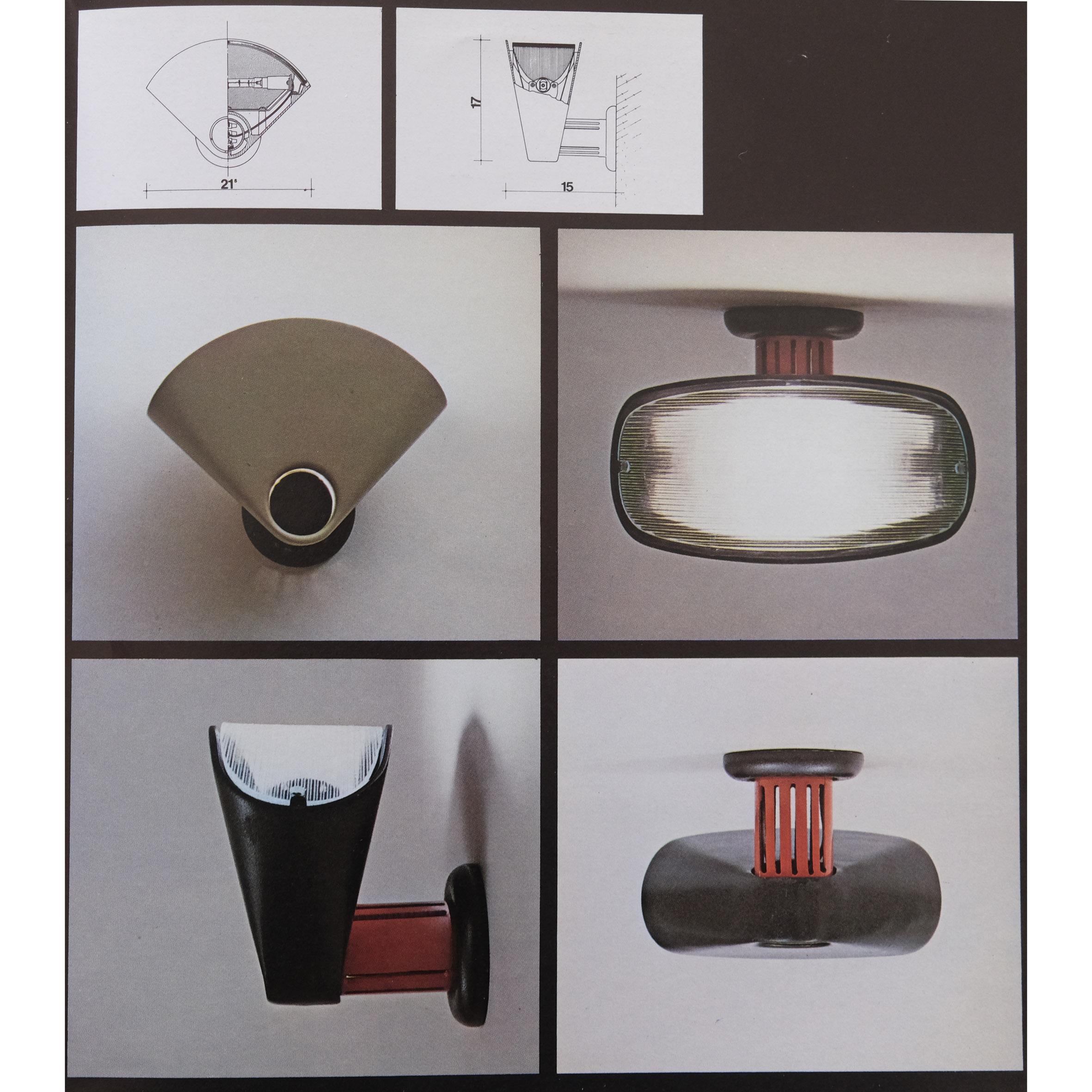 Afra & Tobia Scarpa, Bollo, Aplique, Flos, 1979 Metal en venta