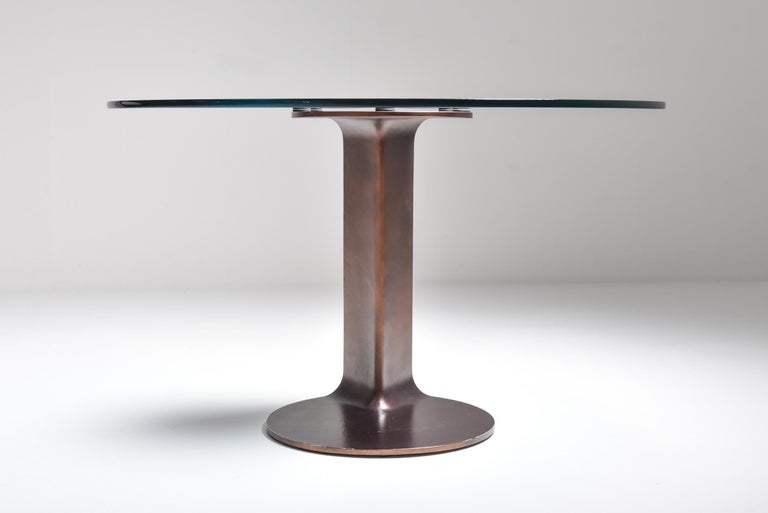Afra & Tobia Scarpa Bronze Table TL59 In Excellent Condition For Sale In Antwerp, BE