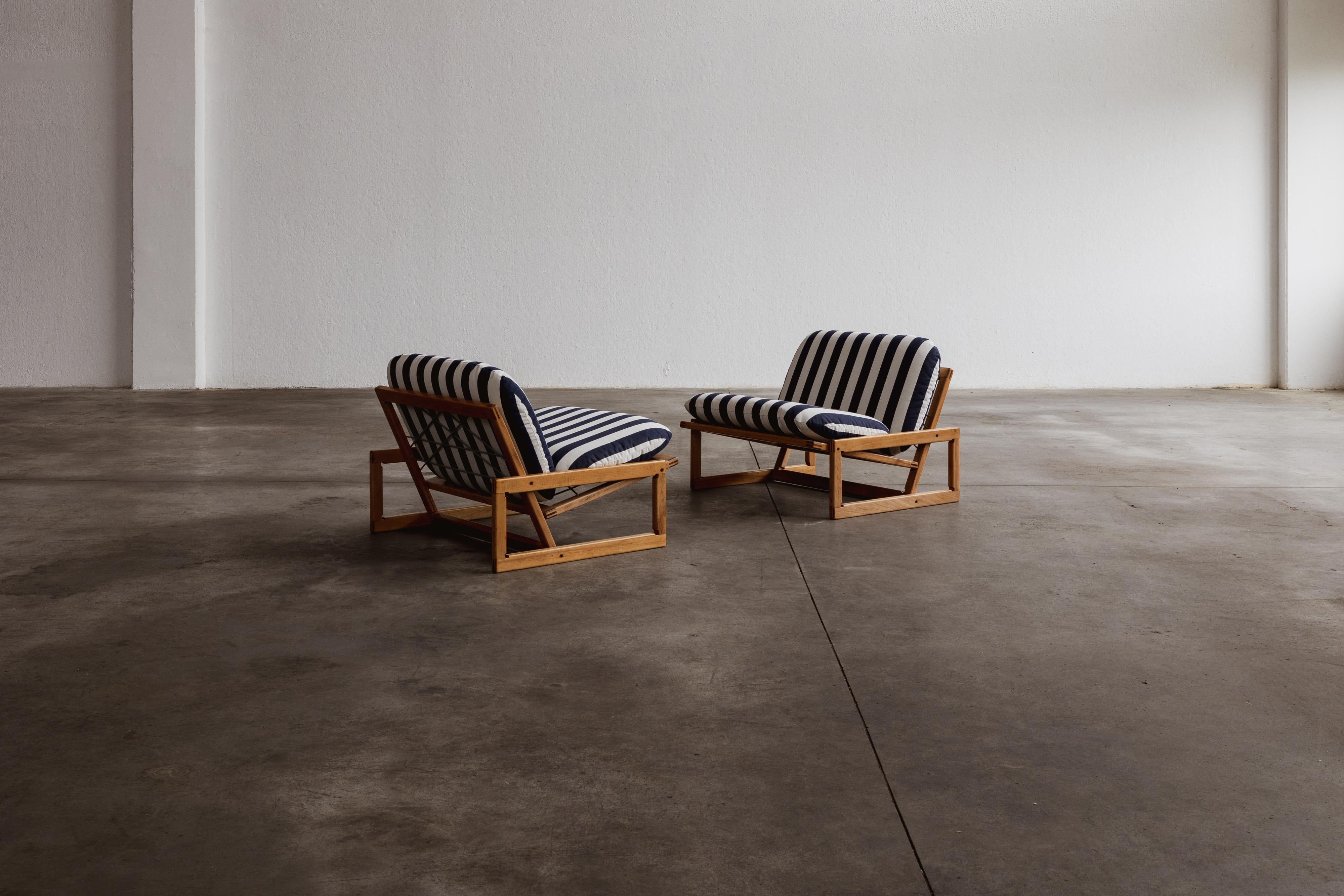 Easy Chairs von Afra & Tobia Scarpa Carlotta für Cassina, 1967, 2er-Set, Sessel (Stoff) im Angebot